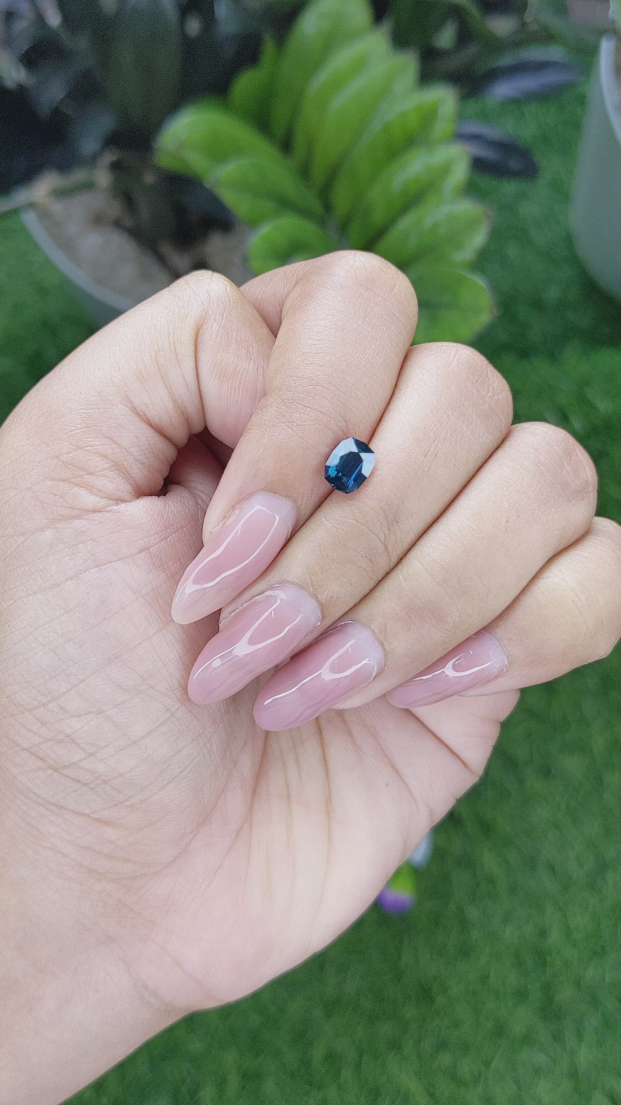 1.14 Ct. Greenish Blue Sapphire from Australia Size Video