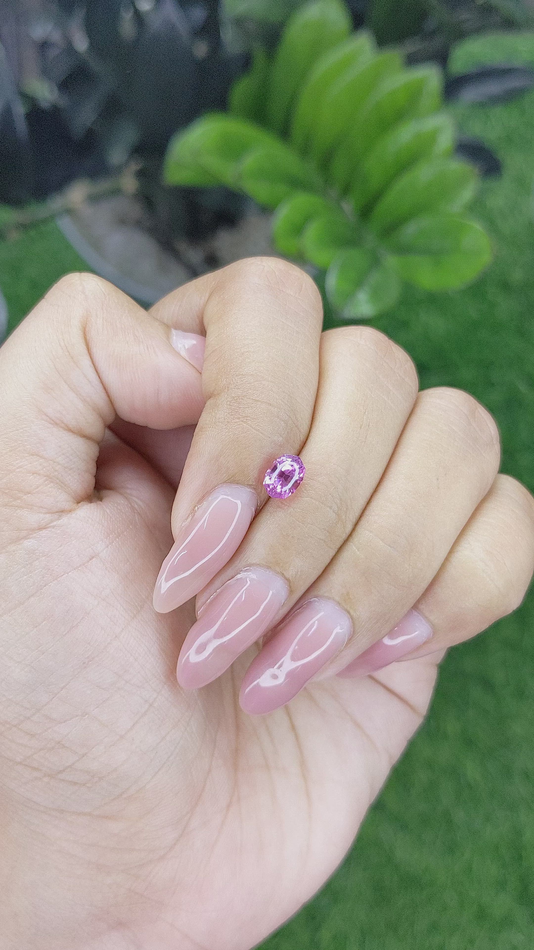 1.05 Ct. Pink Sapphire from Madagascar Size Video