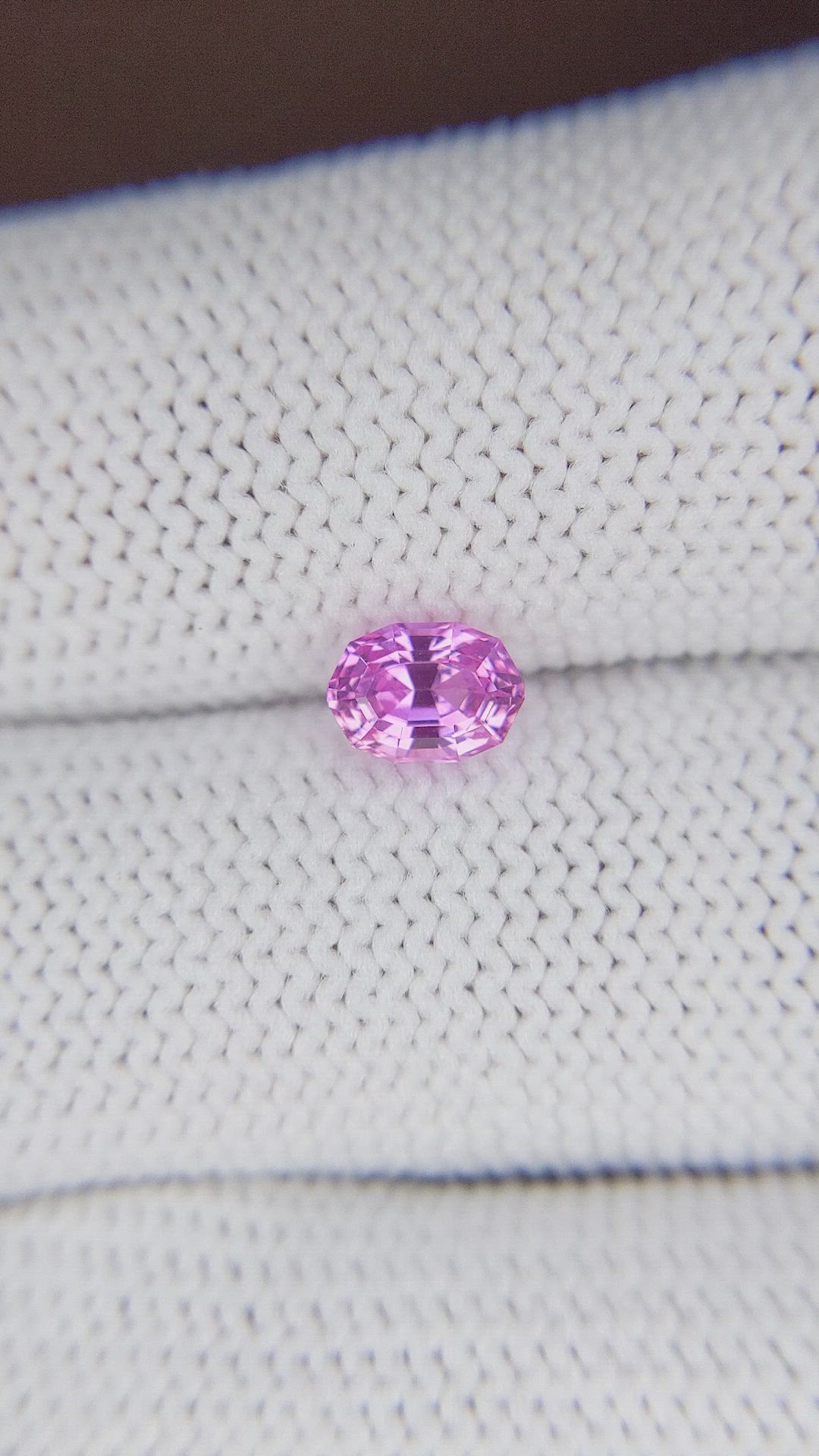 1.05 Ct. Pink Sapphire from Madagascar Size Video