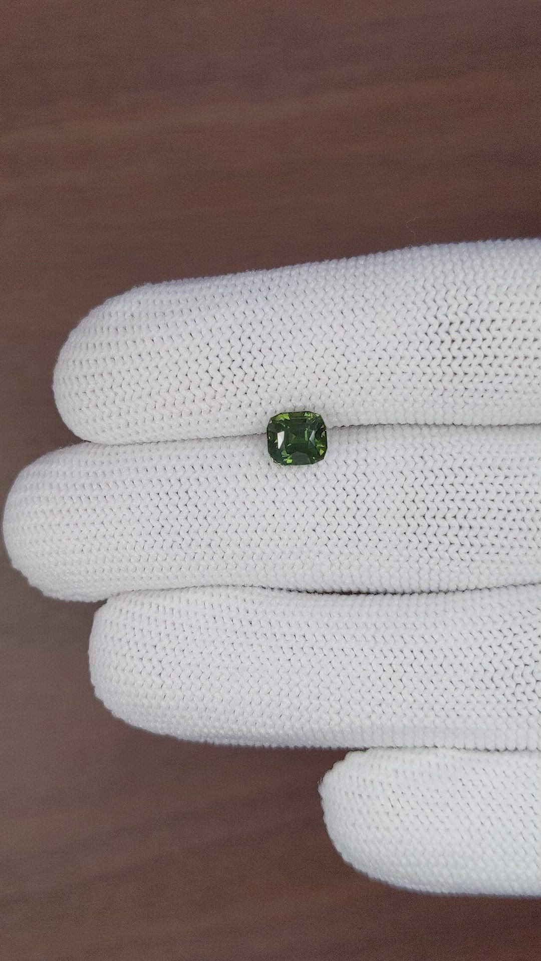 1.72 Ct. Green Sapphire from Australia Size Video