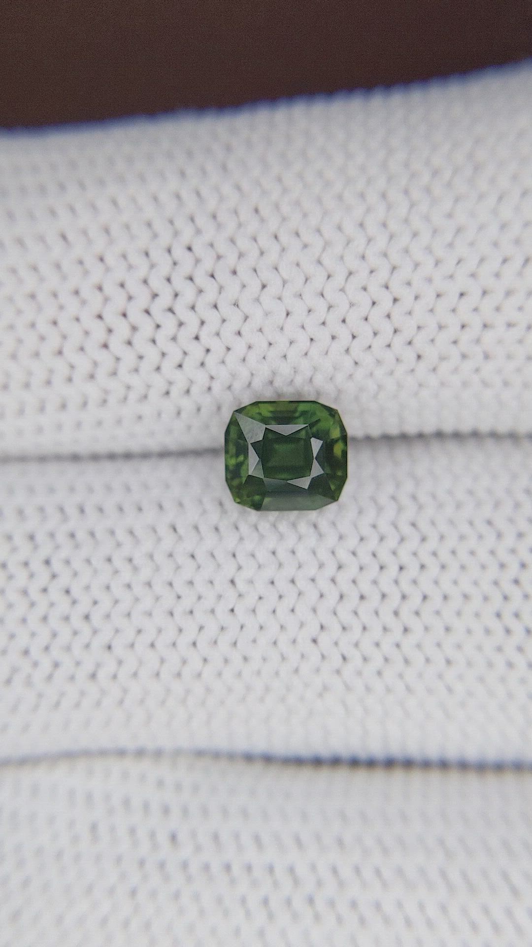 1.72 Ct. Green Sapphire from Australia Size Video