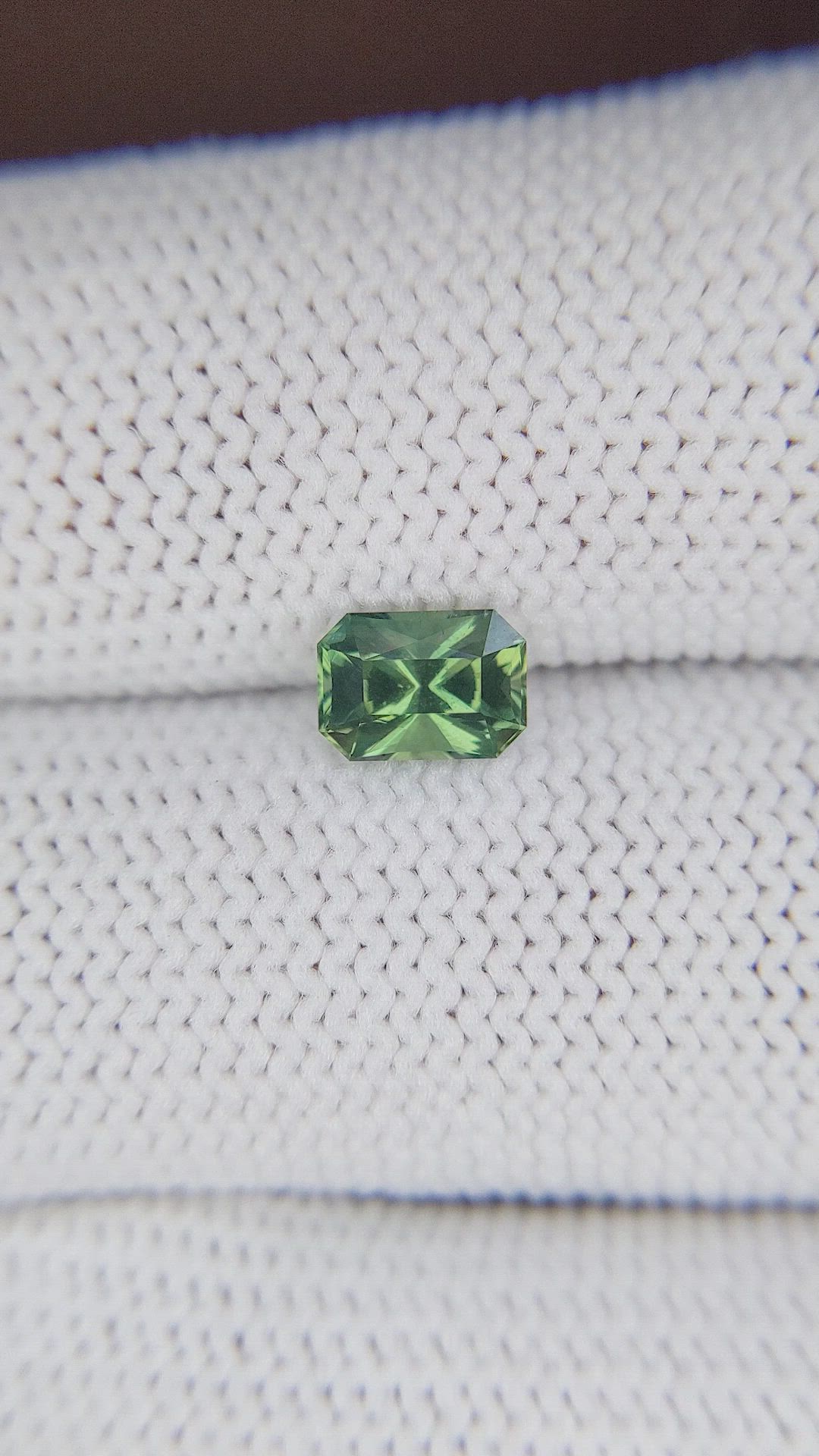 1.10 Ct. Green Sapphire from Australia Size Video