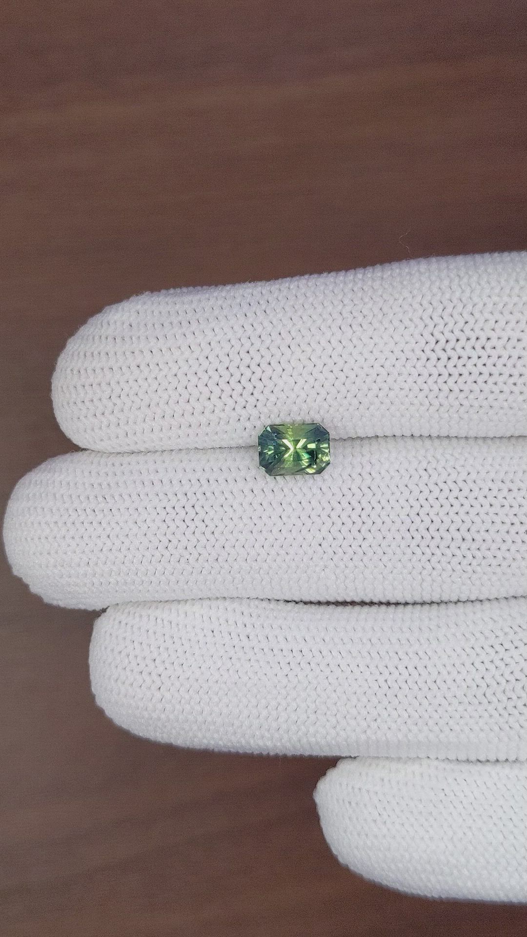 1.72 Ct. Green Sapphire from Australia Size Video
