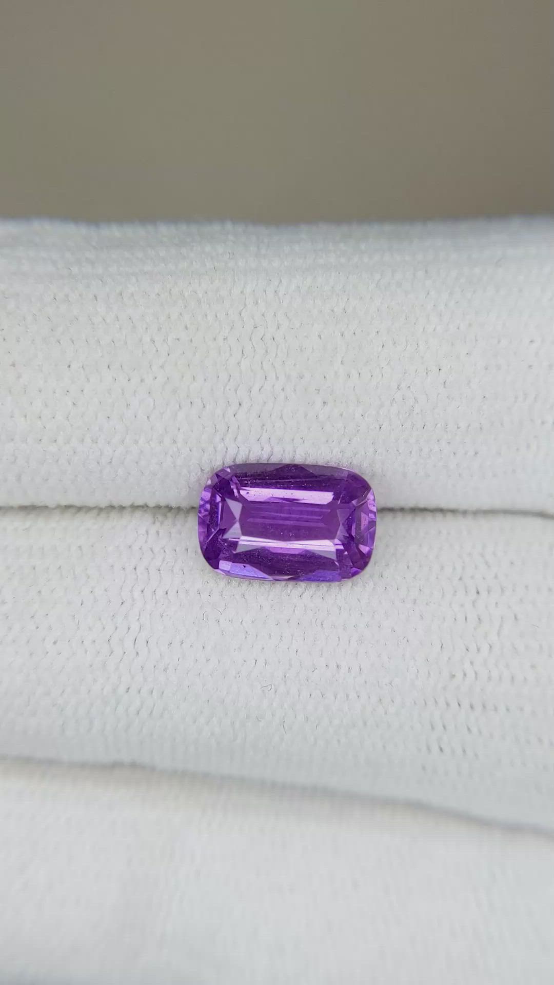 2.08 Ct. Purple Sapphire from Ceylon (Sri Lanka) Size Video