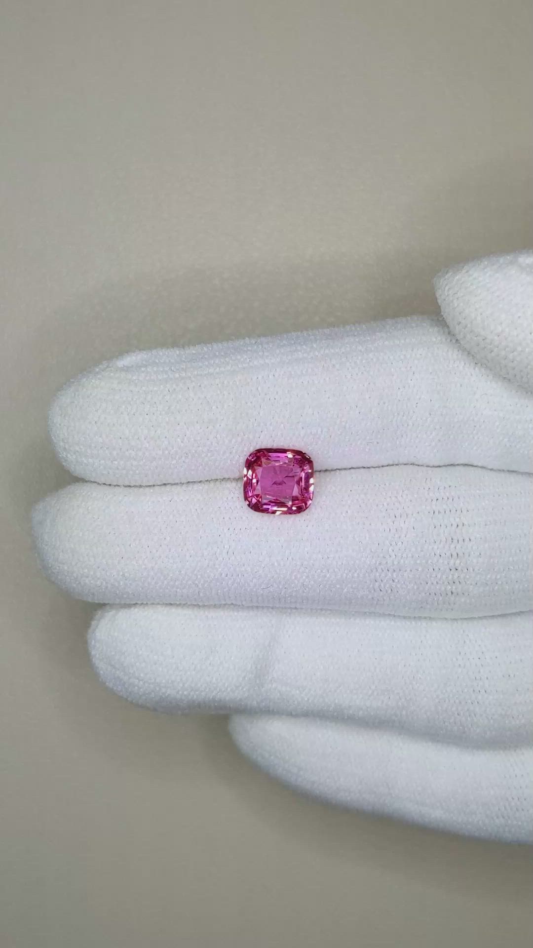 2.01 Ct. Pink Sapphire from Ceylon (Sri Lanka) Size Video