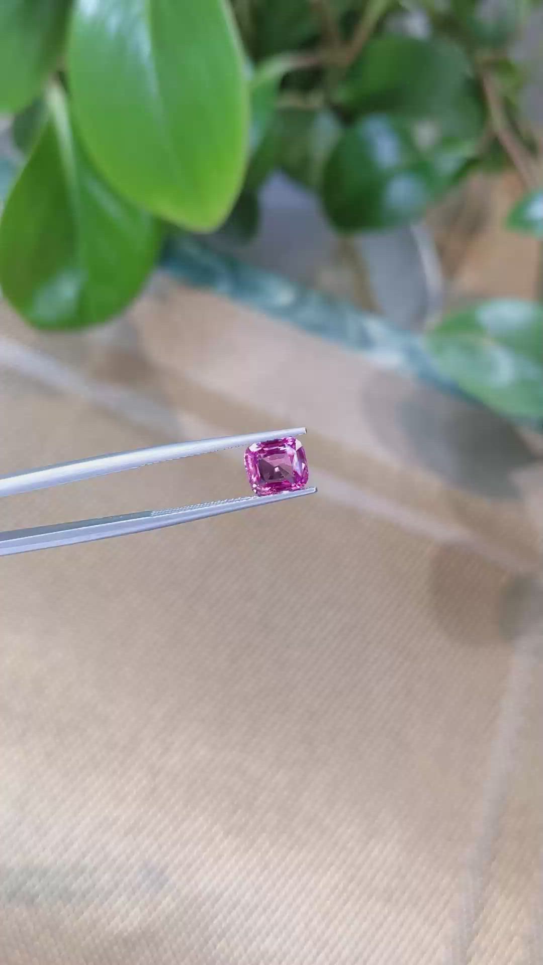 2.01 Ct. Pink Sapphire from Ceylon (Sri Lanka) Size Video