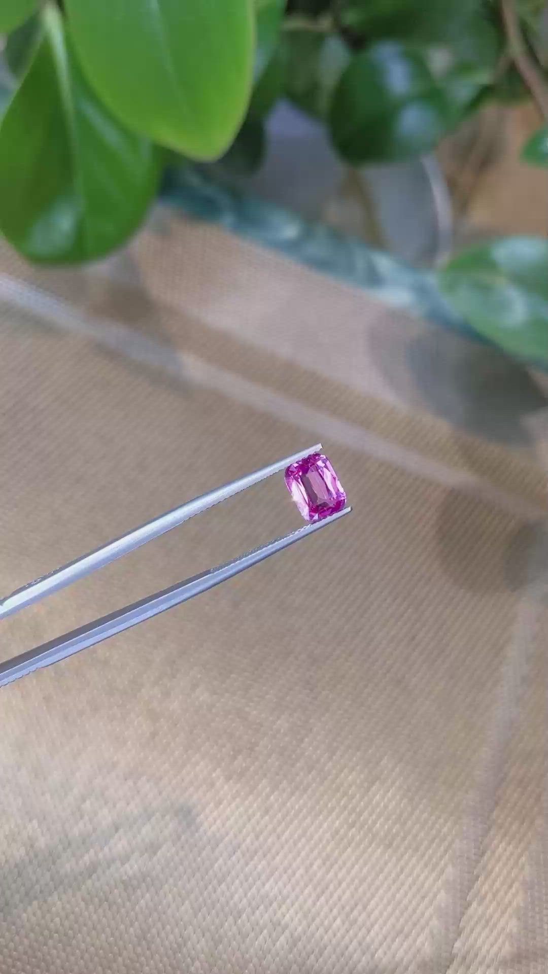 2.10 Ct. Pink Sapphire from Ceylon (Sri Lanka) Size Video