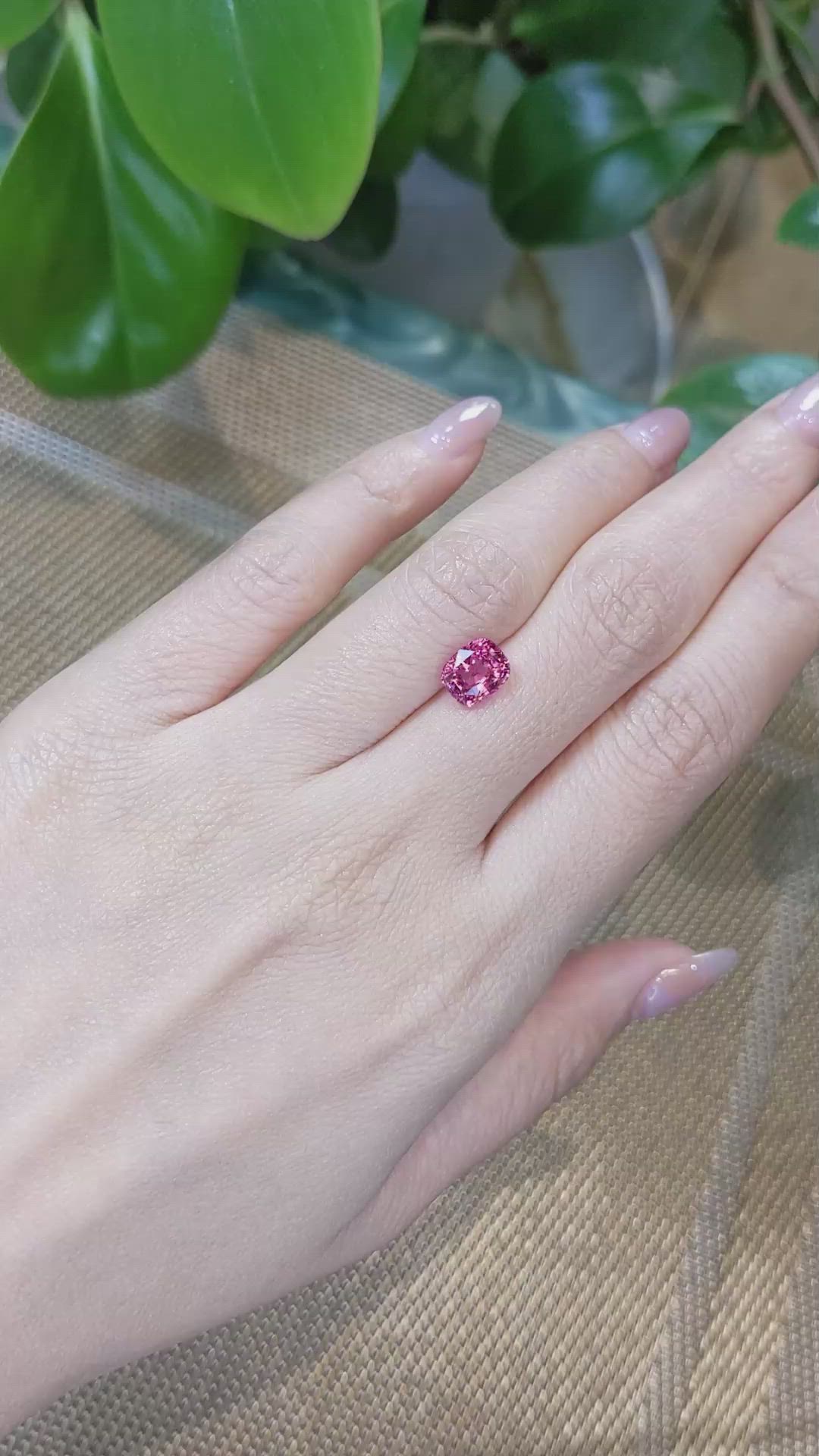 2.62 Ct. Pink Sapphire from Ceylon (Sri Lanka) Size Video