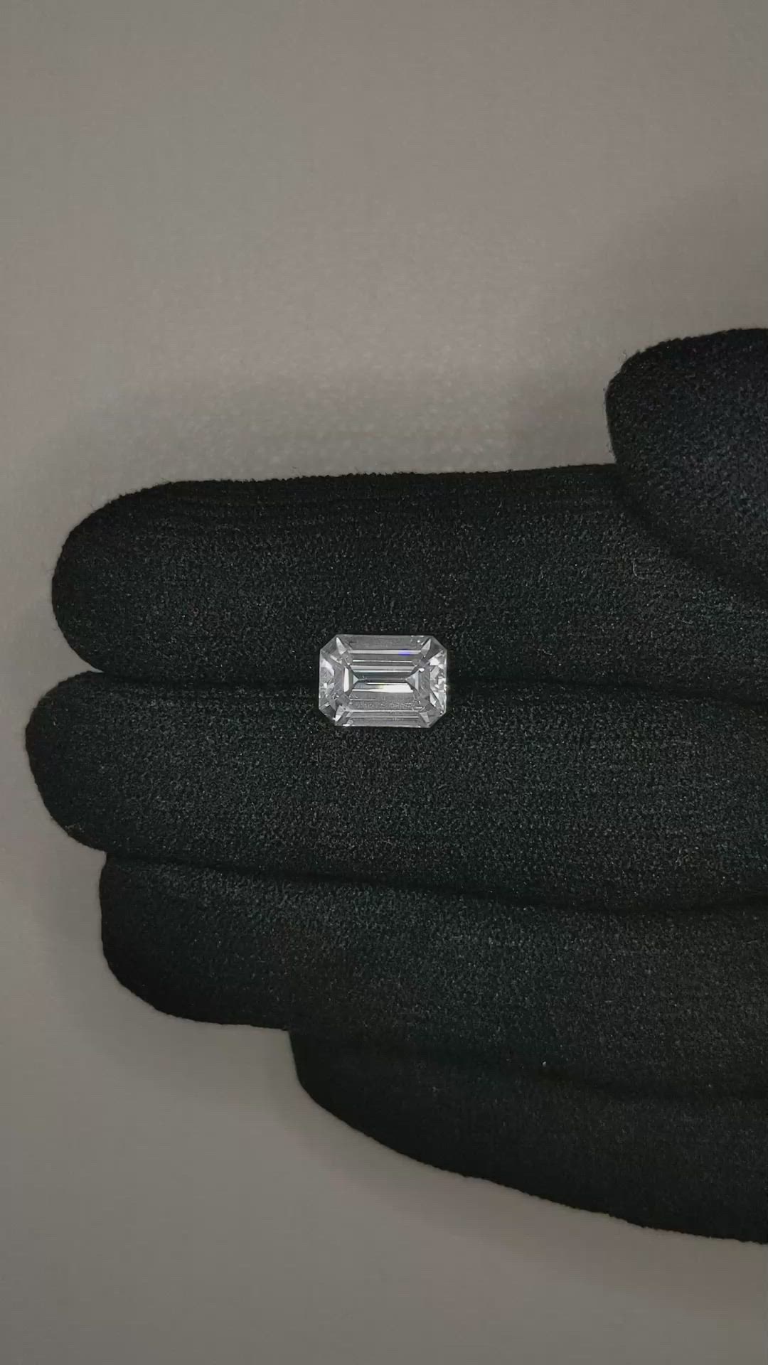 3.05 Ct. White Sapphire from Ceylon (Sri Lanka) Size Video