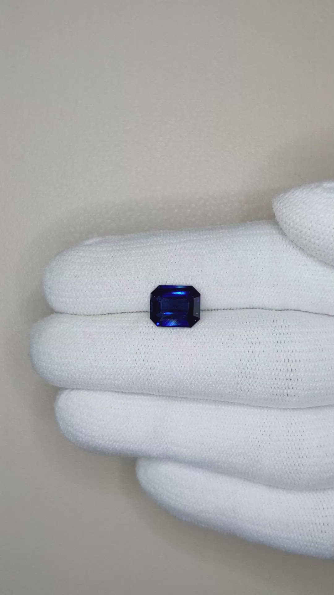 3.02 Ct. Blue Sapphire from Ceylon (Sri Lanka) Size Video