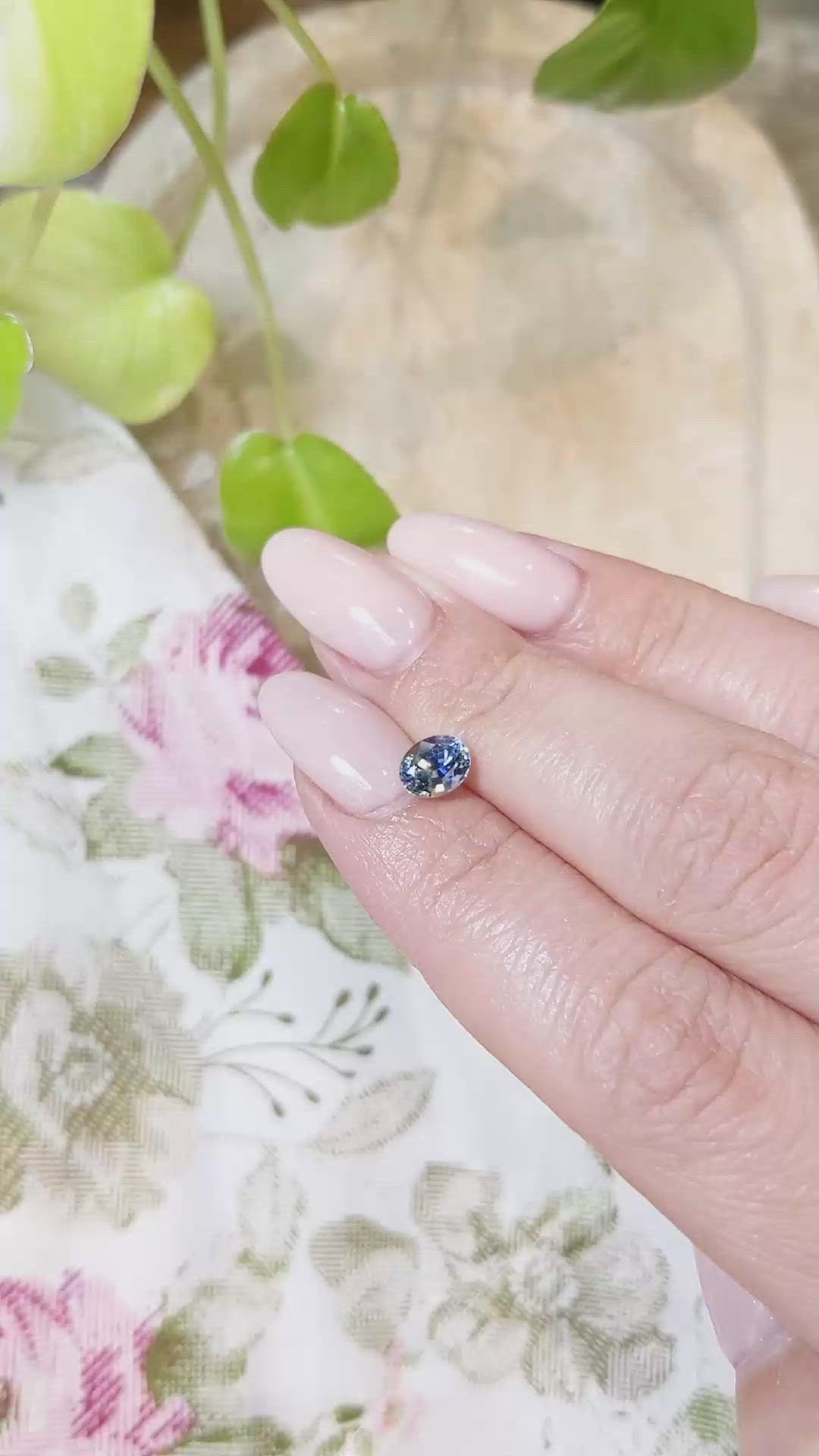 1.31 Ct. Bi Color / Parti Sapphire from Ceylon (Sri Lanka) Size Video