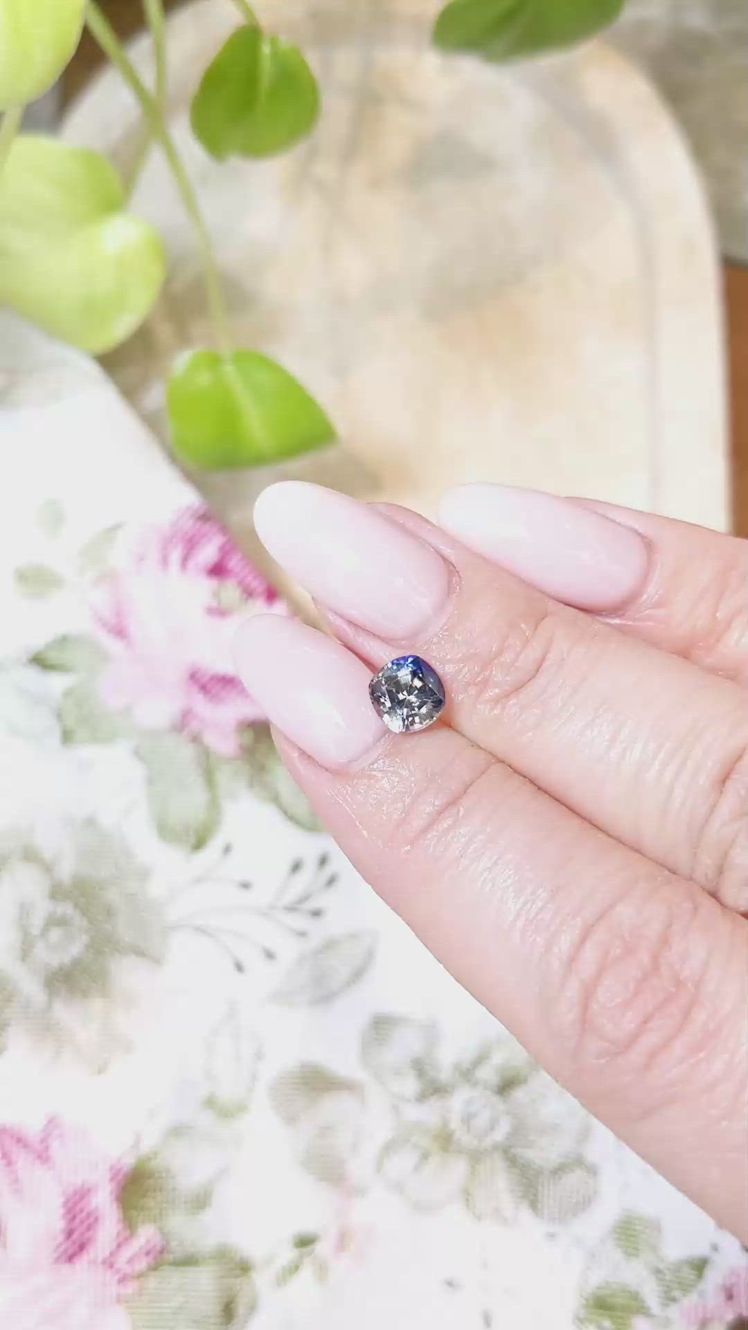 1.51 Ct. Bi Color / Parti Sapphire from Ceylon (Sri Lanka) Size Video