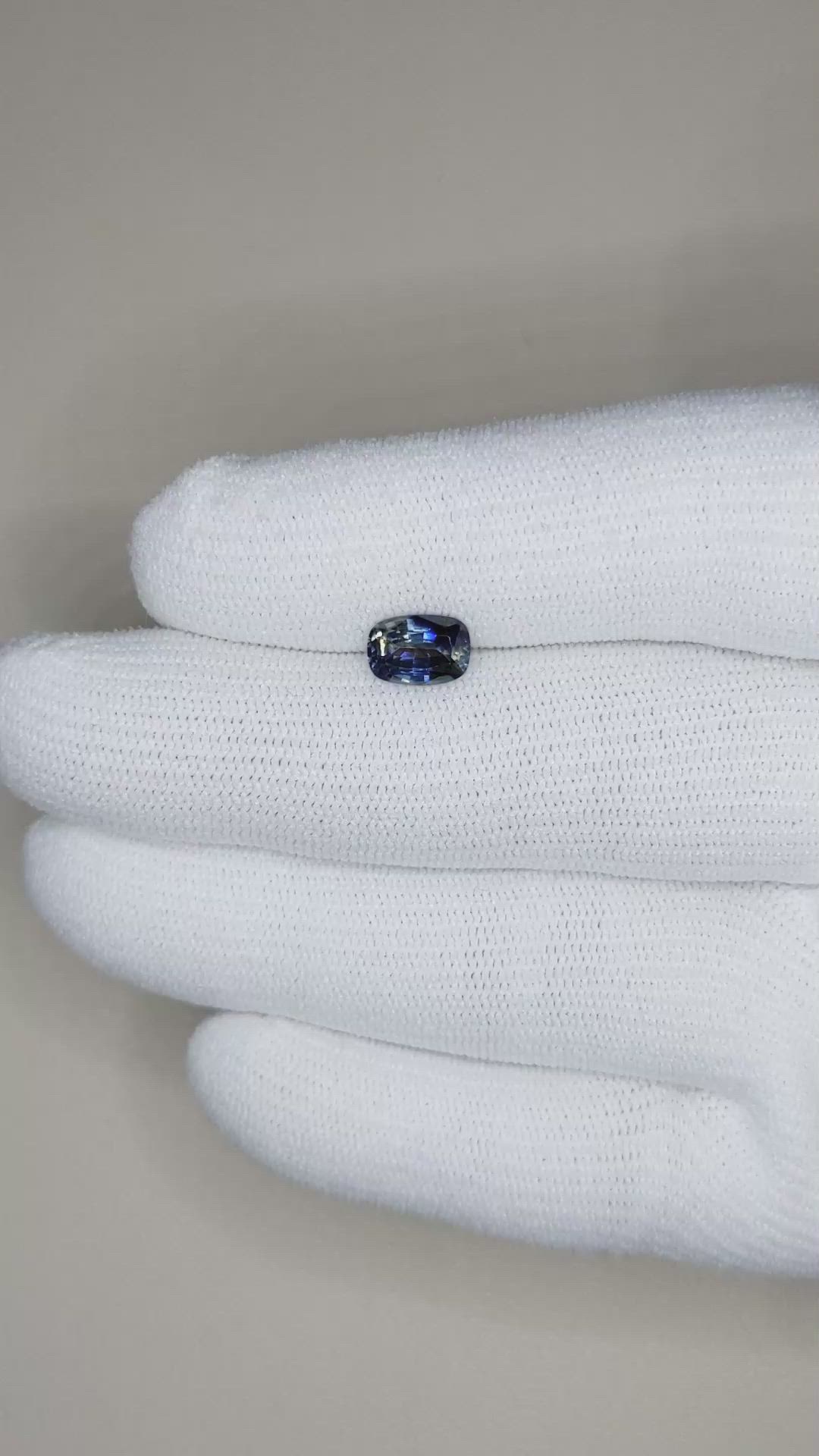 1.43 Ct. Bi Color Sapphire from Ceylon (Sri Lanka) Size Video