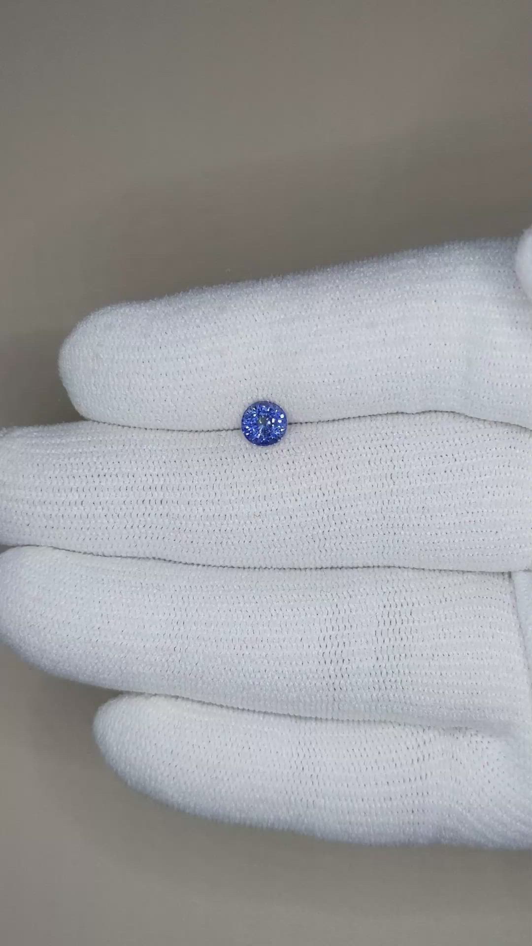 0.74 Ct. Bi Color Sapphire from Ceylon (Sri Lanka) Size Video