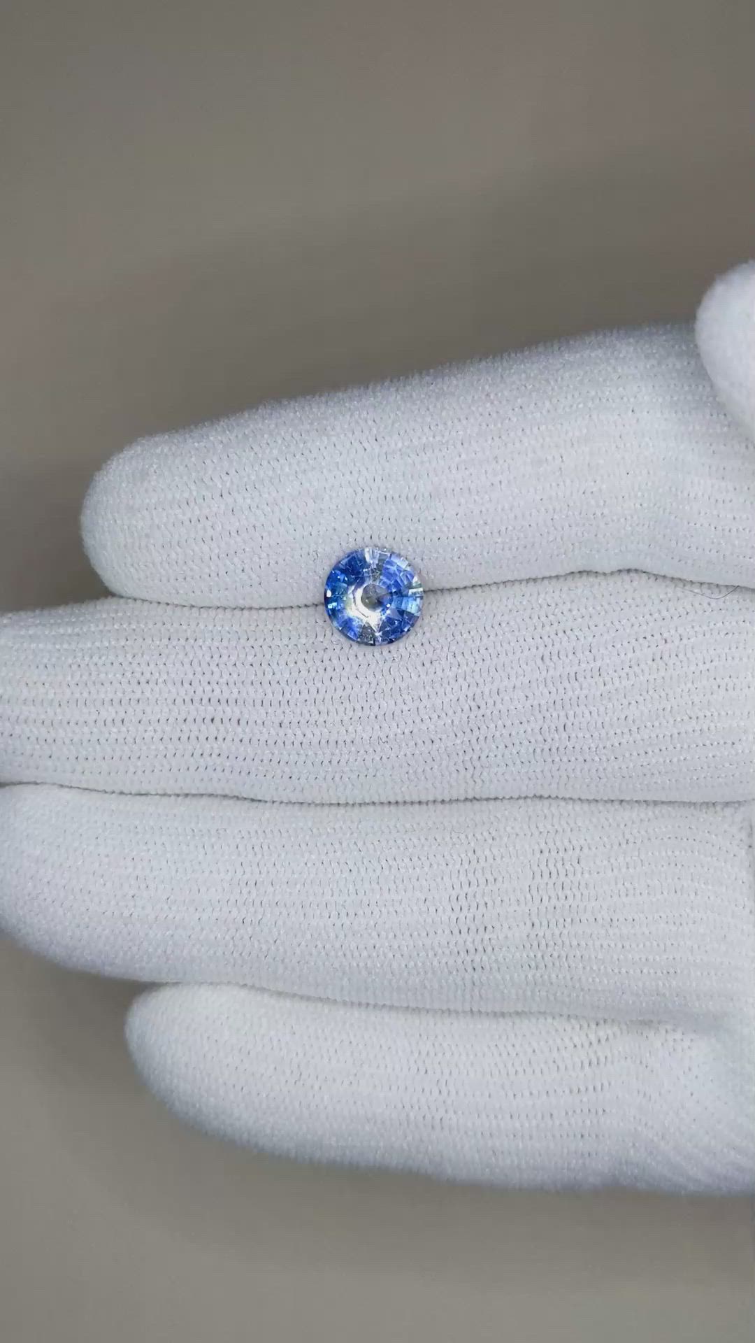 1.83 Ct. Bi Color Sapphire from Ceylon (Sri Lanka) Size Video