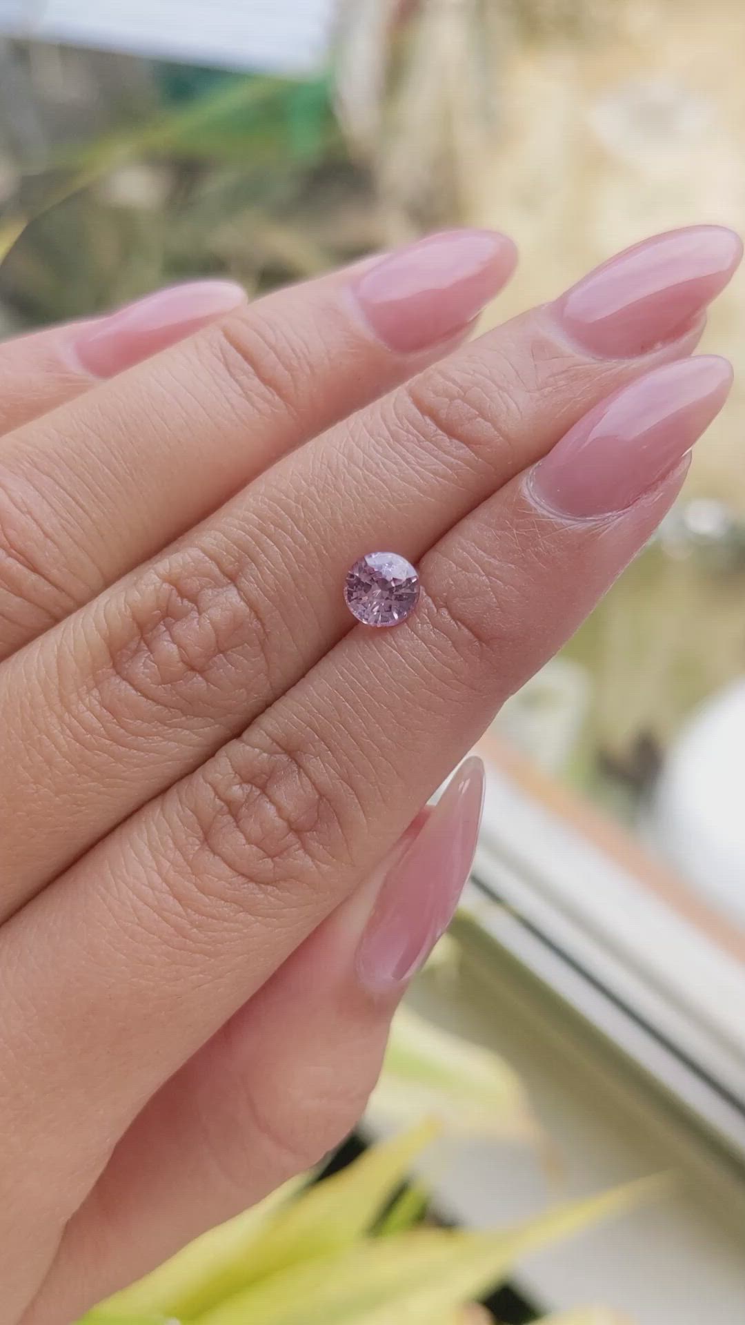 1.03 Ct. Pink Sapphire from Ceylon (Sri Lanka) Size Video