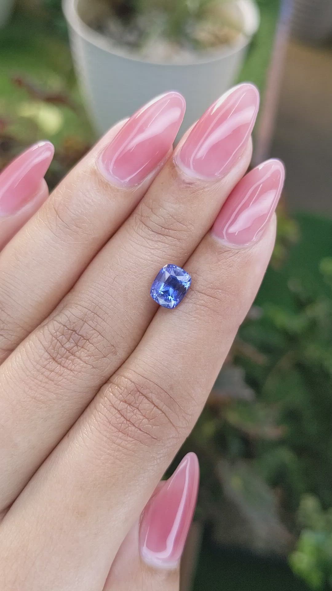 2.05 Ct. Blue Sapphire from Ceylon (Sri Lanka) Size Video