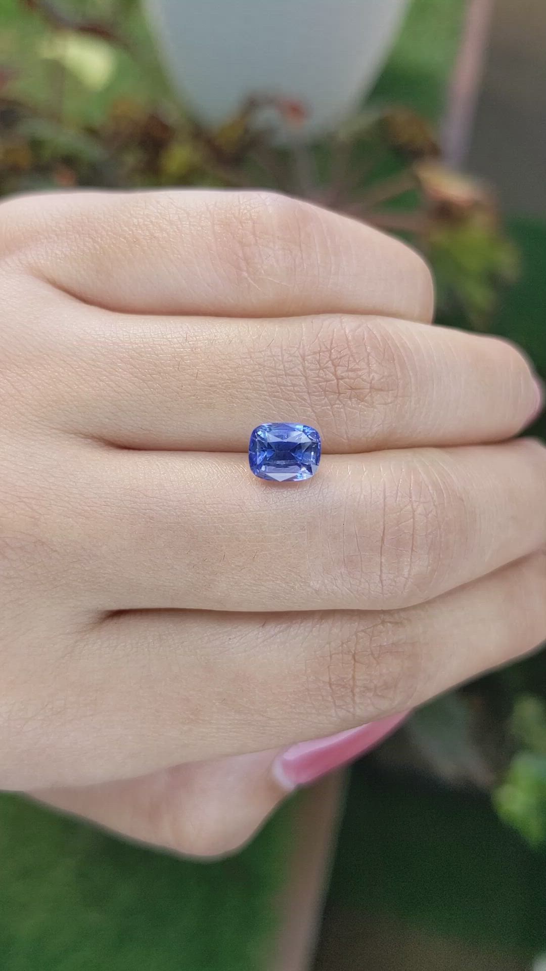 2.05 Ct. Blue Sapphire from Ceylon (Sri Lanka) Size Video