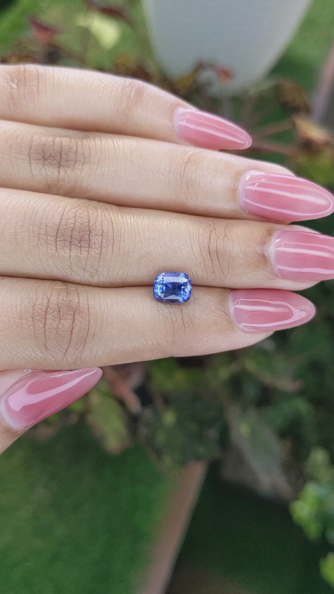 2.05 Ct. Blue Sapphire from Ceylon (Sri Lanka) Size Video
