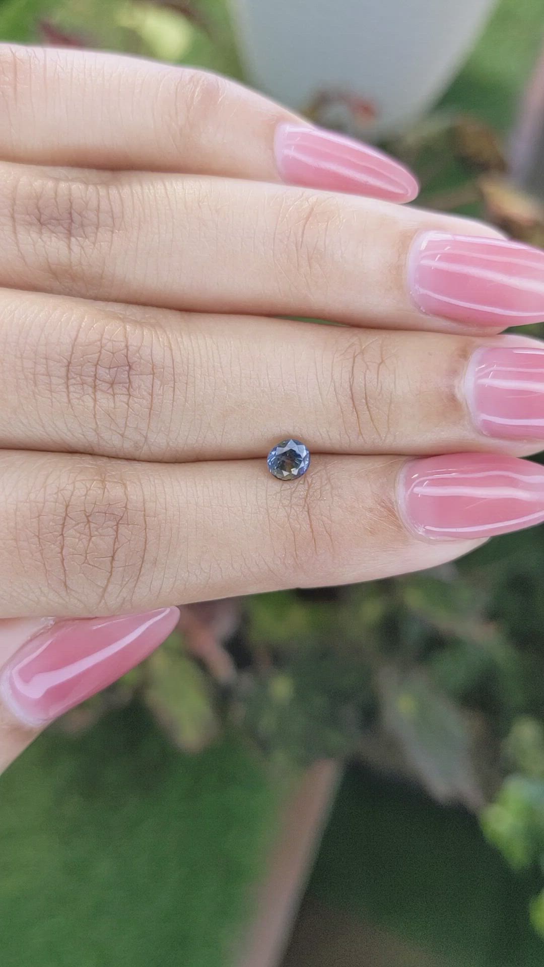 0.54 Ct. Bi Color Sapphire from Ceylon (Sri Lanka) Size Video