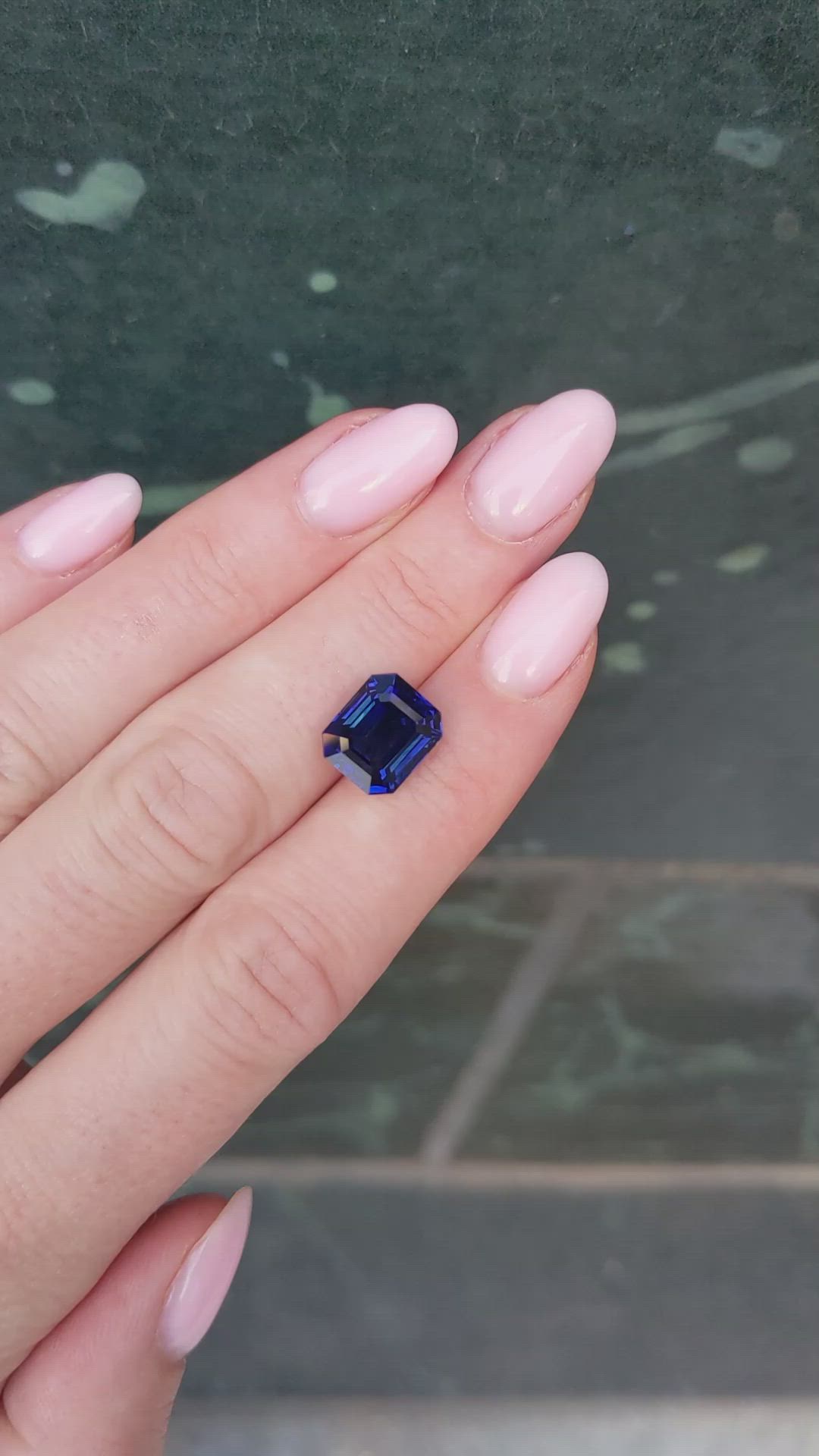 6.32 Ct. Blue Sapphire from West Africa Size Video