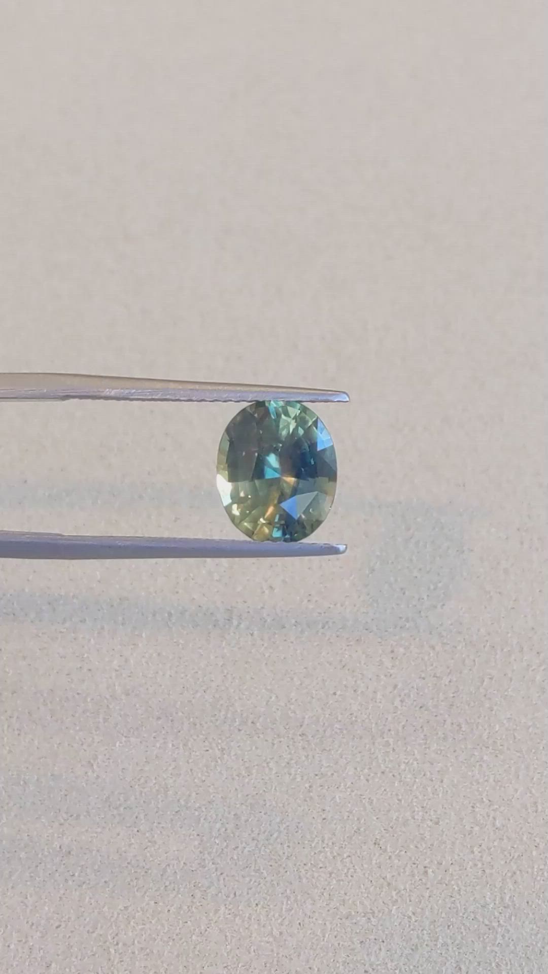 3.20 Ct. Bi Color Sapphire from Madagascar Size Video