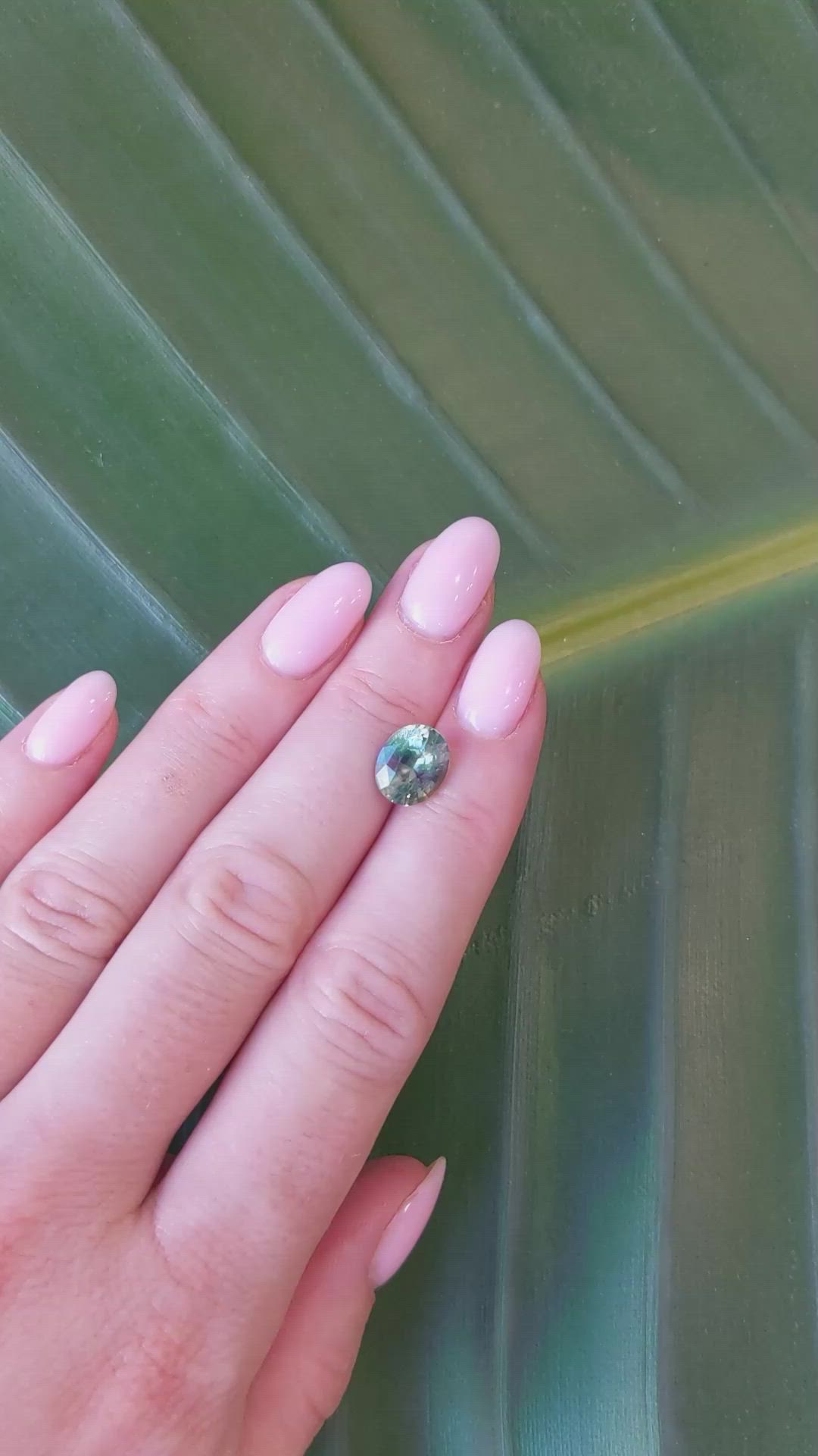 3.20 Ct. Bi Color Sapphire from Madagascar Size Video