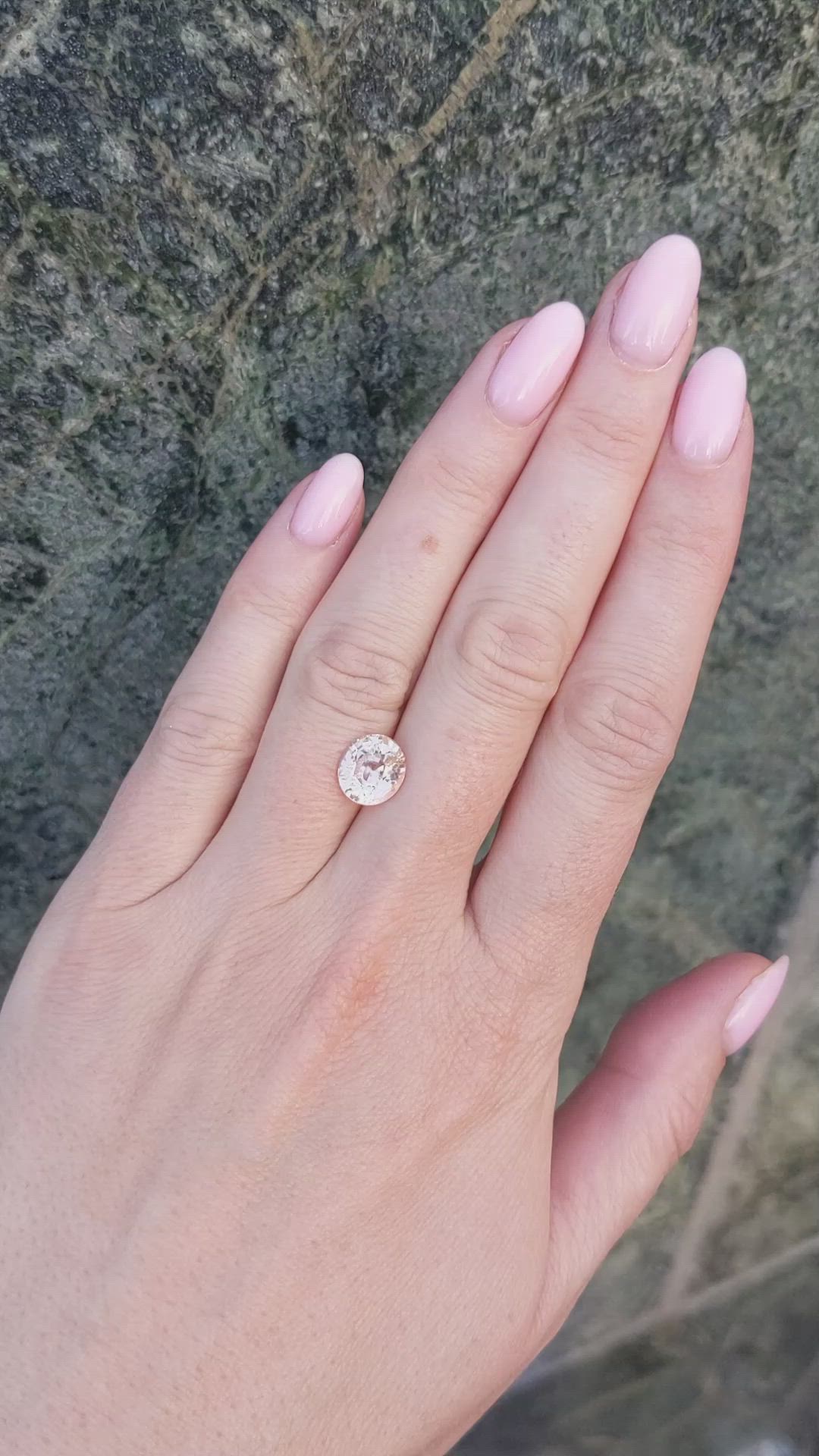 3.57 Ct. Padparadscha Sapphire from Madagascar Size Video