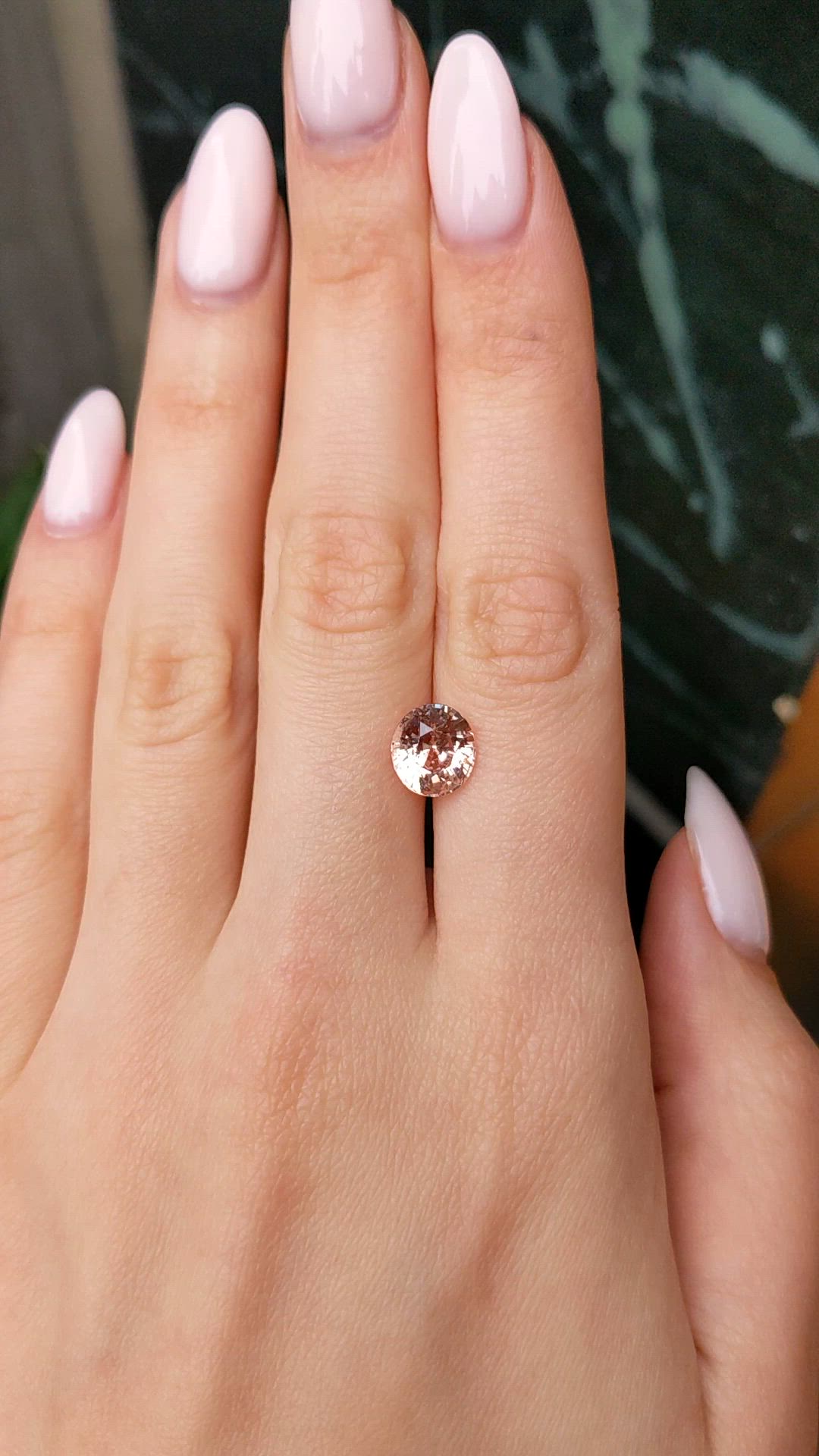 3.57 Ct. Padparadscha Sapphire from Madagascar Size Video