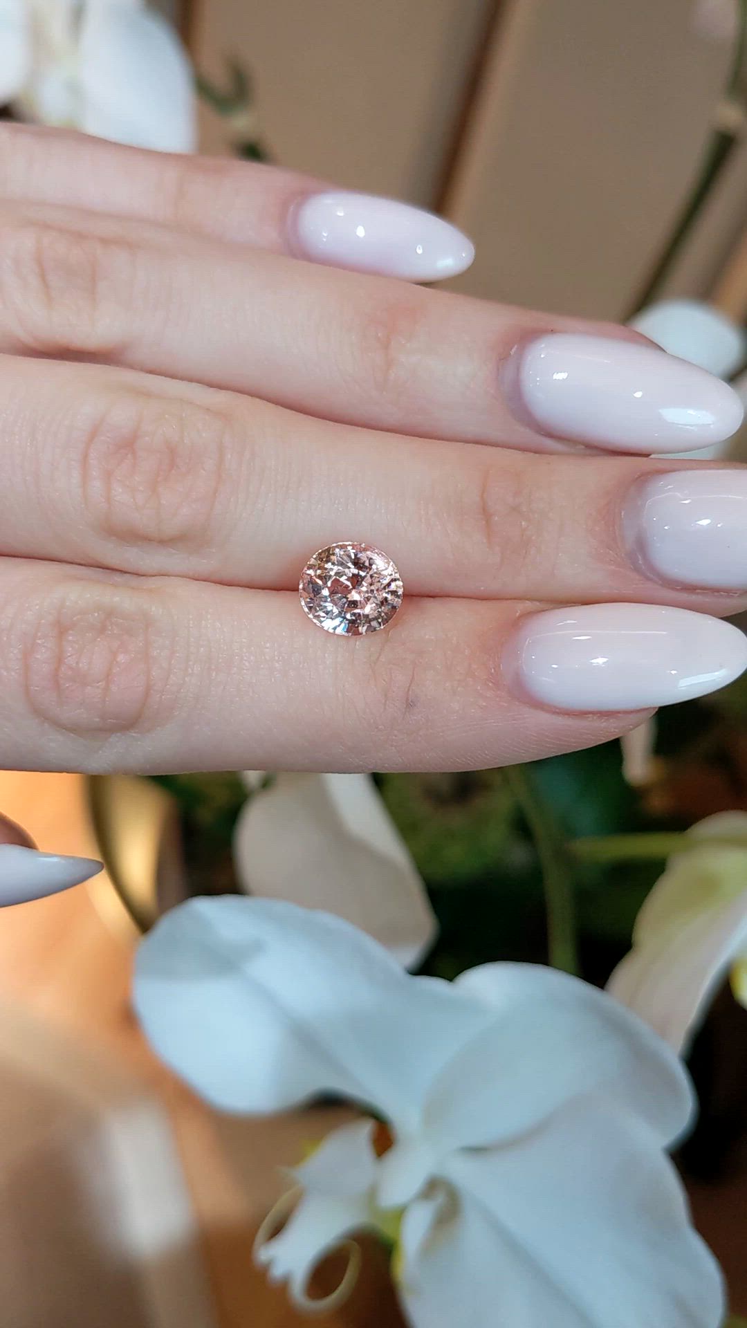 3.57 Ct. Padparadscha Sapphire from Madagascar Size Video