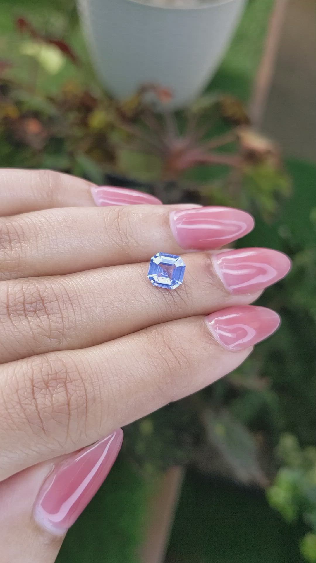 1.33 Ct. Blue Sapphire from Ceylon (Sri Lanka) Size Video