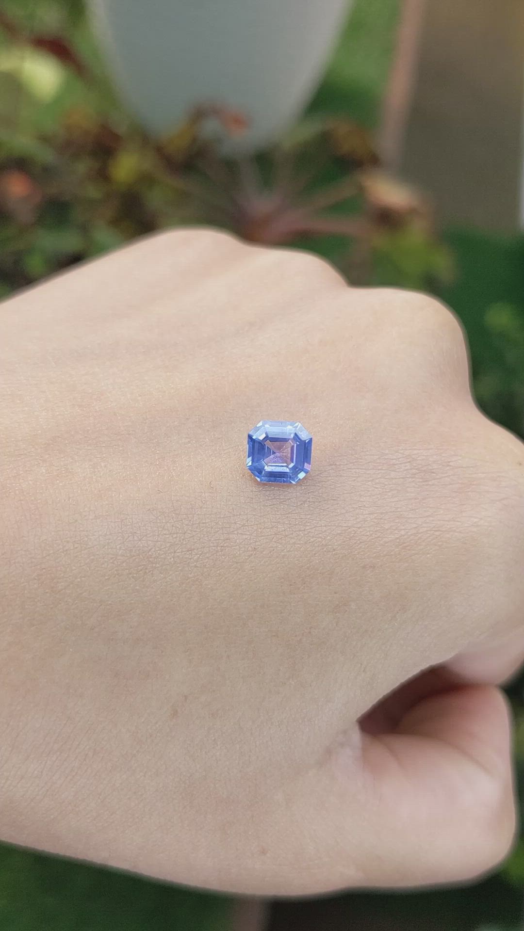 1.33 Ct. Blue Sapphire from Ceylon (Sri Lanka) Size Video