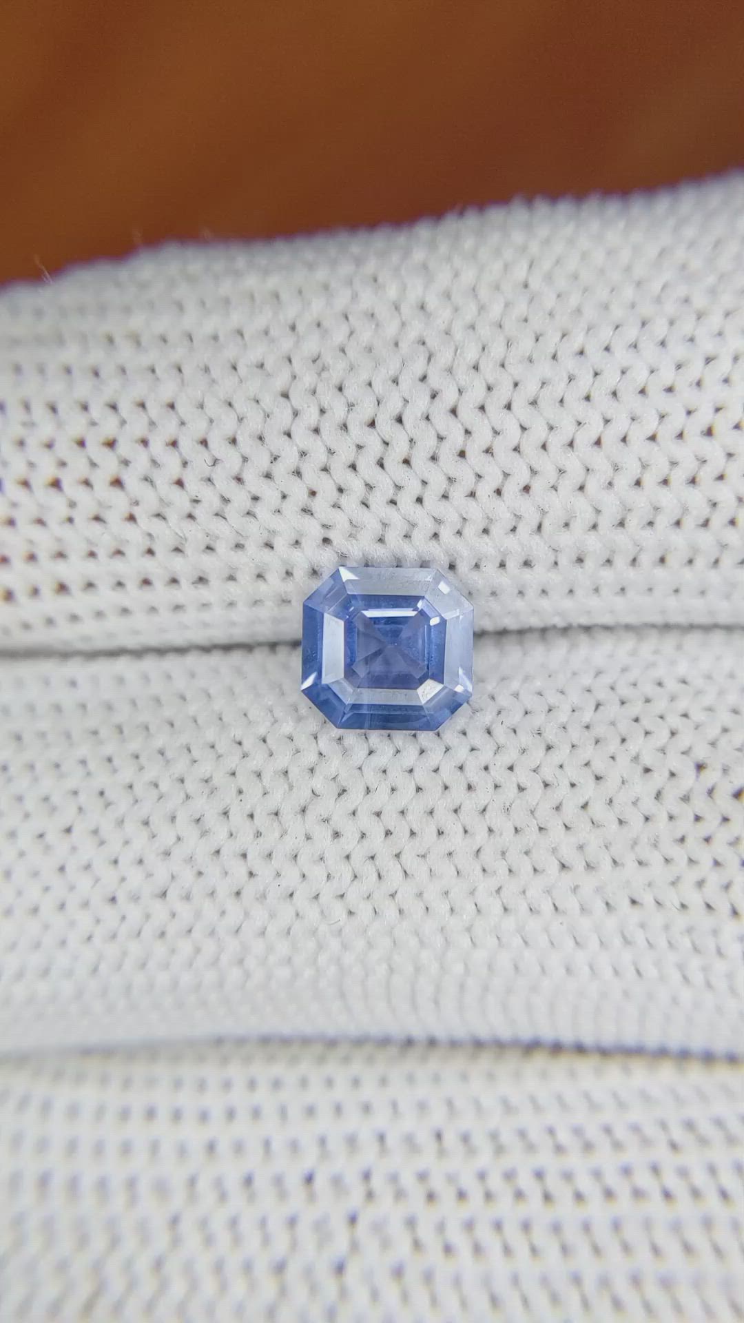 1.33 Ct. Blue Sapphire from Ceylon (Sri Lanka) Size Video