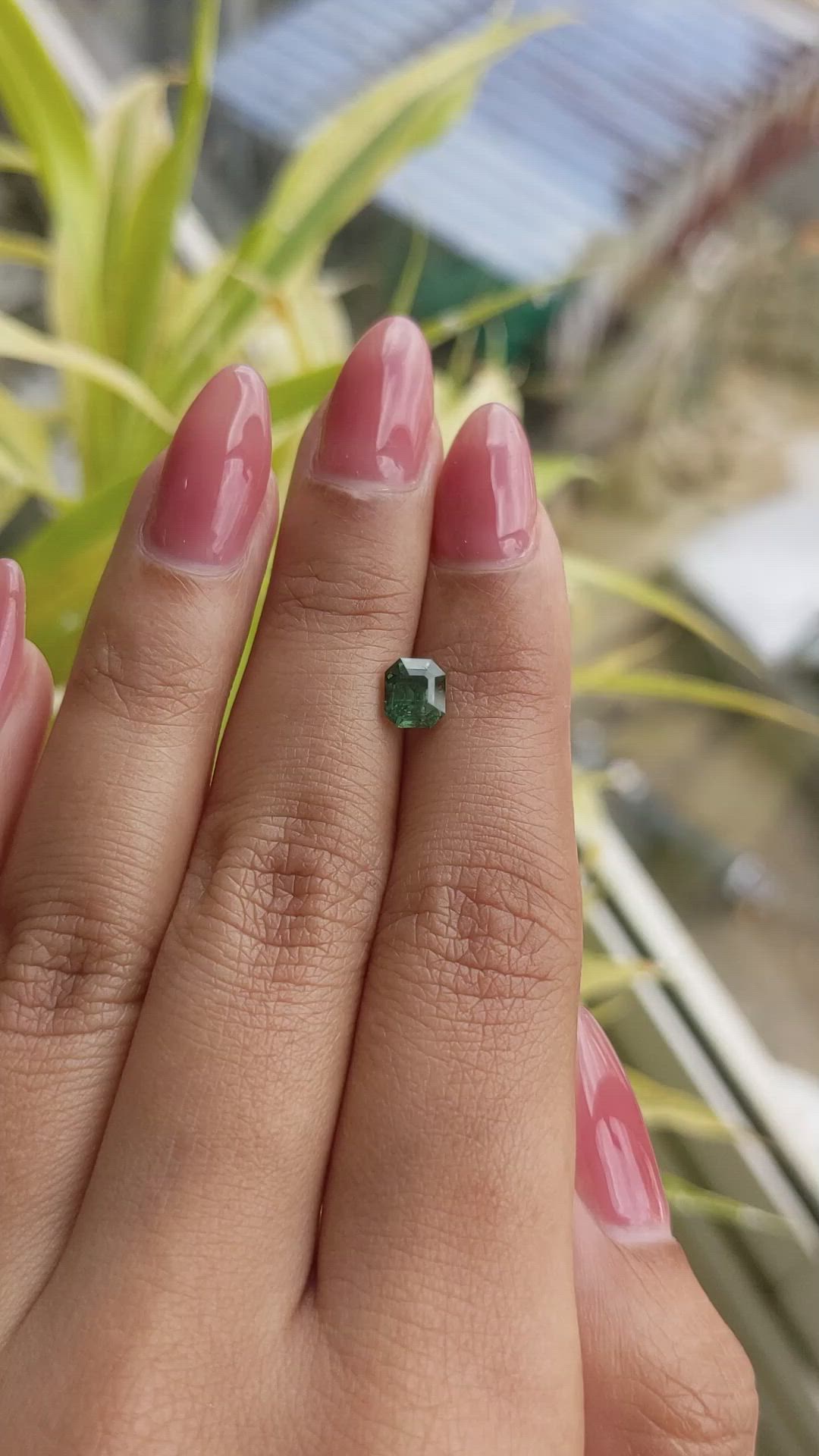 1.13 Ct. Green Sapphire from Madagascar Size Video