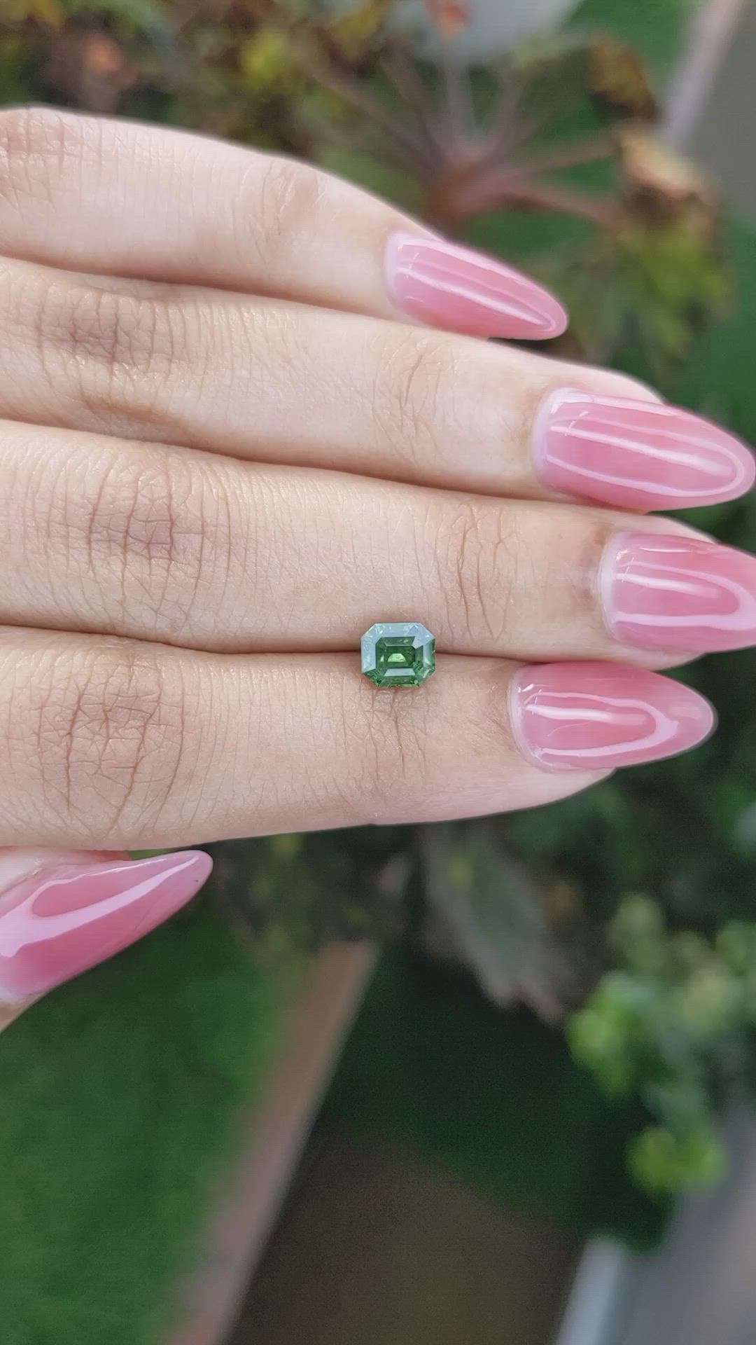 1.13 Ct. Green Sapphire from Madagascar Size Video