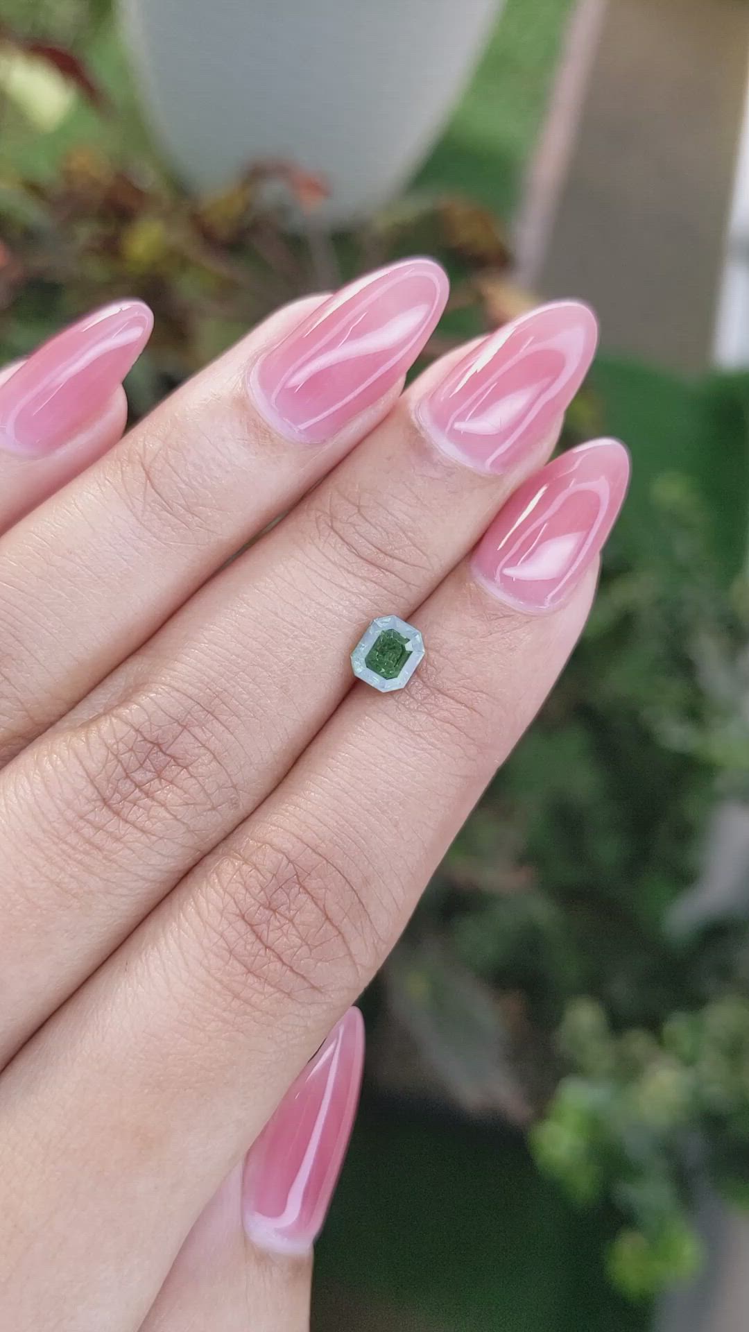 1.13 Ct. Green Sapphire from Madagascar Size Video