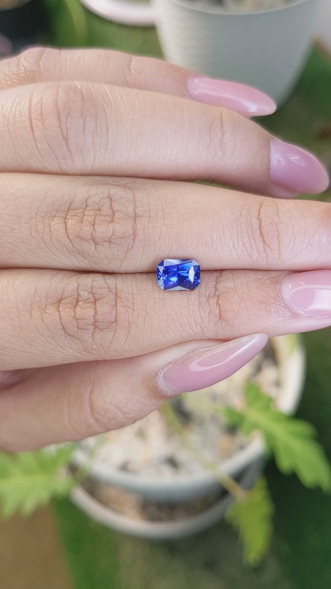 1.32 Ct. Blue Sapphire from Ceylon (Sri Lanka) Size Video