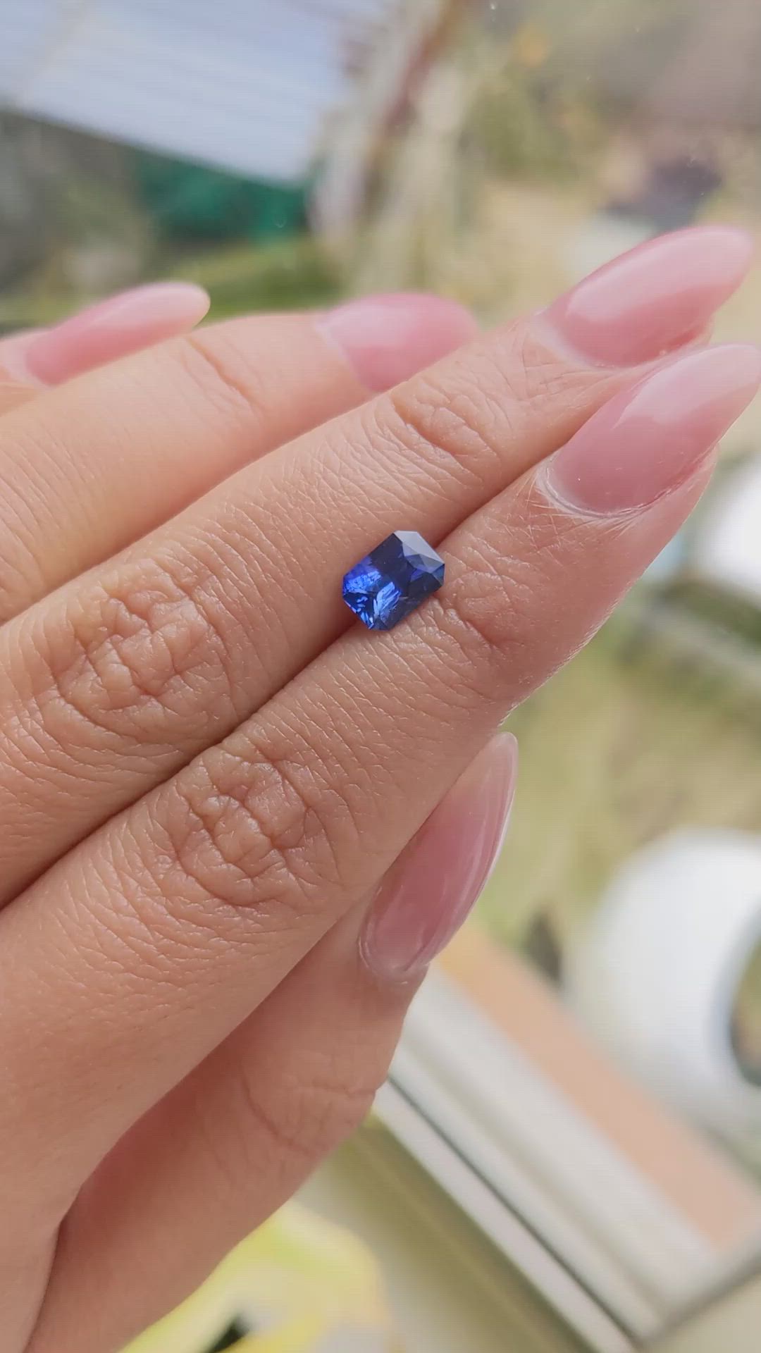 1.32 Ct. Blue Sapphire from Ceylon (Sri Lanka) Size Video