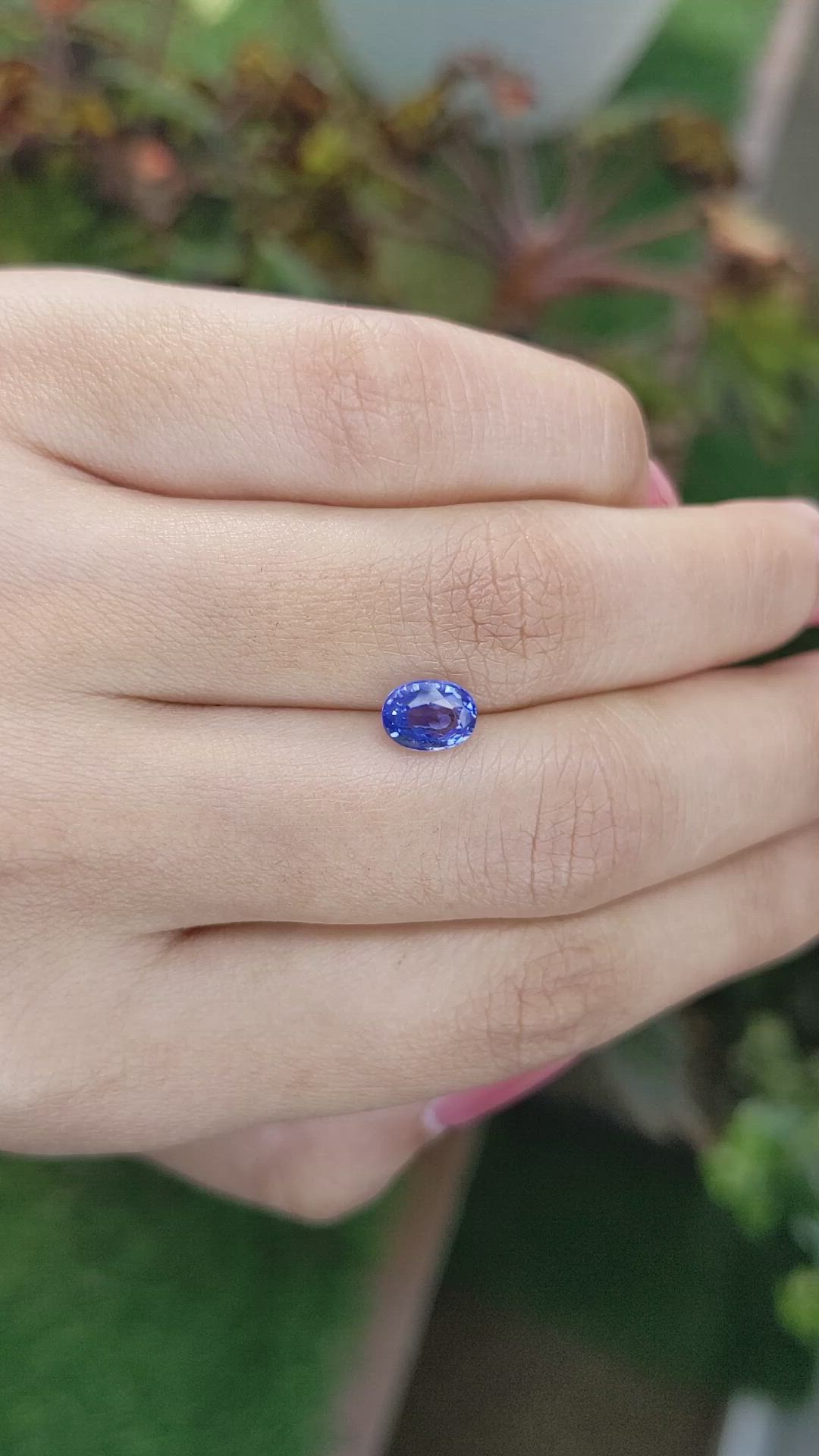 1.40 Ct. Blue Sapphire from Ceylon (Sri Lanka) Size Video