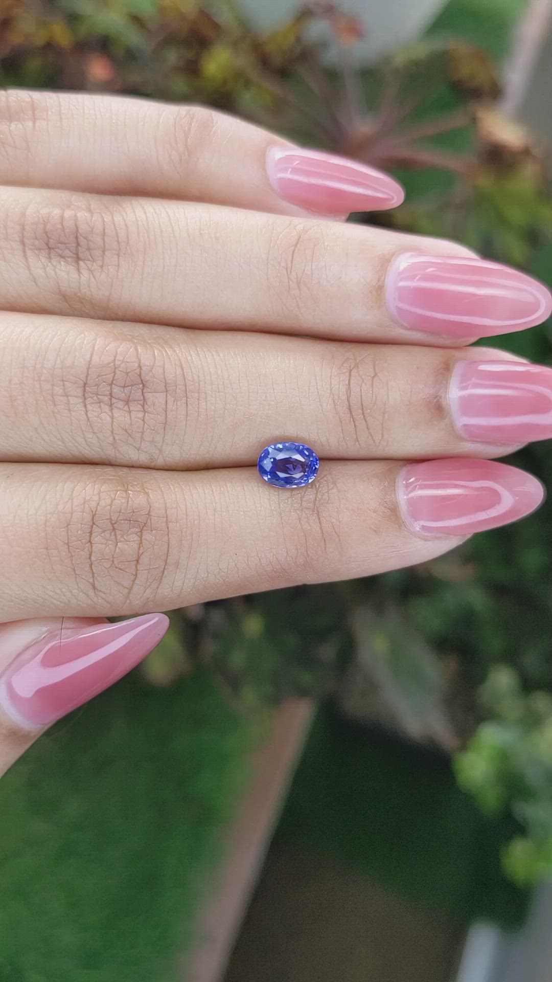 1.40 Ct. Blue Sapphire from Ceylon (Sri Lanka) Size Video