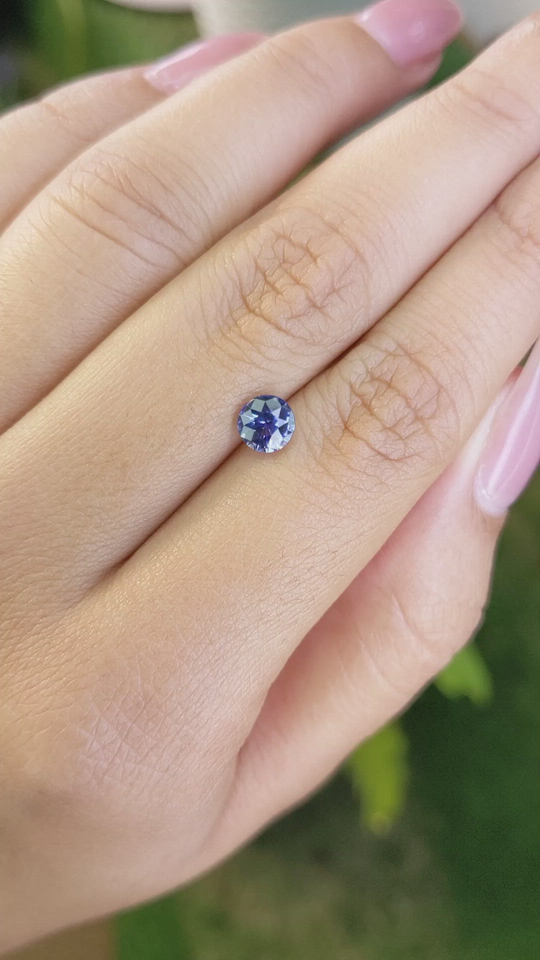 1.23 Ct. Blue Sapphire from Ceylon (Sri Lanka) Size Video