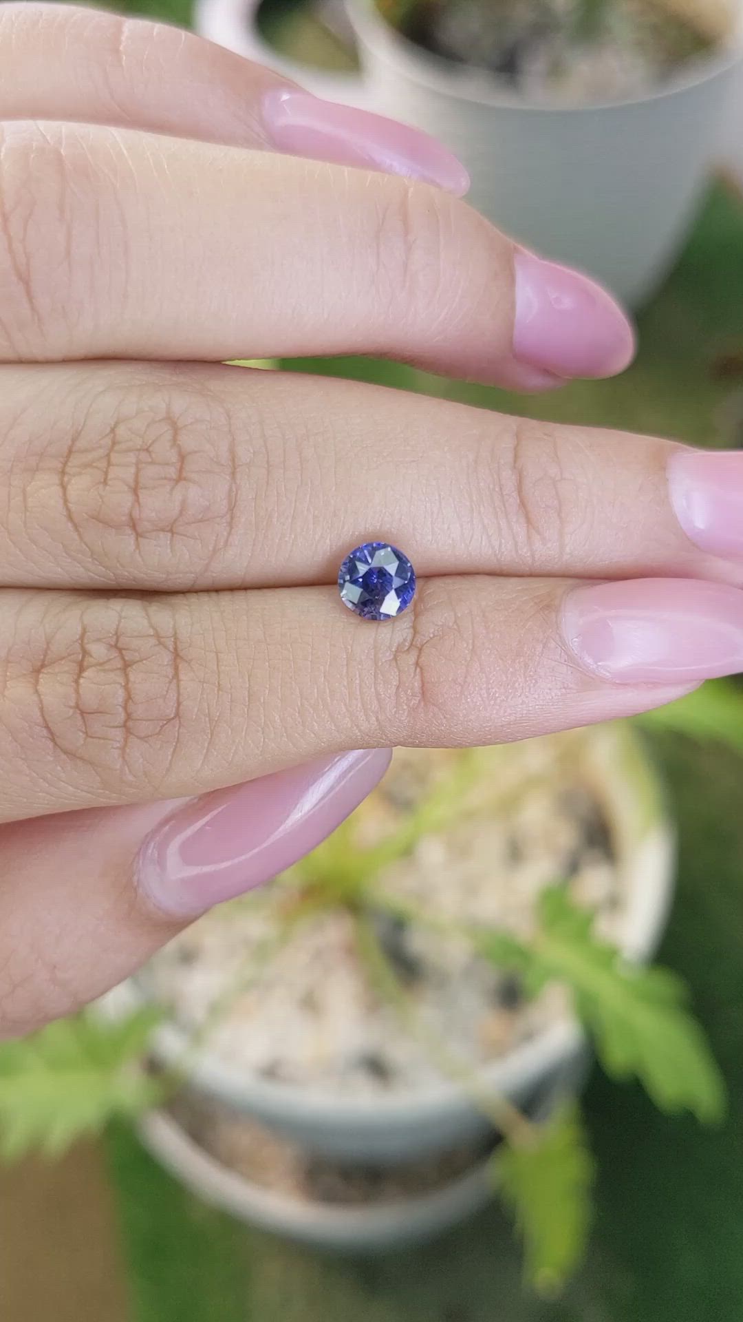 1.23 Ct. Blue Sapphire from Ceylon (Sri Lanka) Size Video