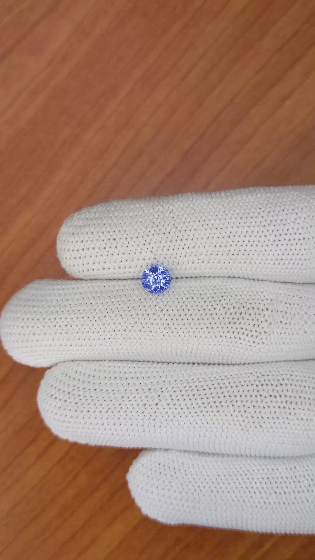 1.23 Ct. Blue Sapphire from Ceylon (Sri Lanka) Size Video