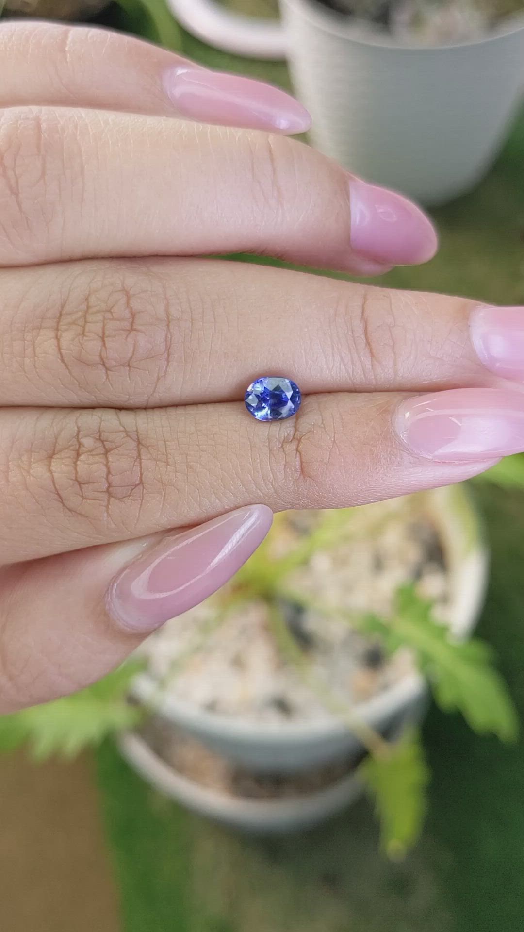 1.20 Ct. Blue Sapphire from Ceylon (Sri Lanka) Size Video