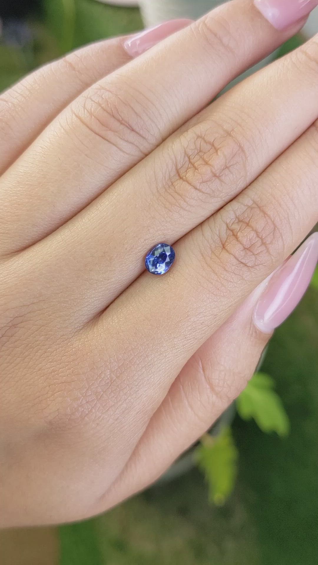 1.20 Ct. Blue Sapphire from Ceylon (Sri Lanka) Size Video