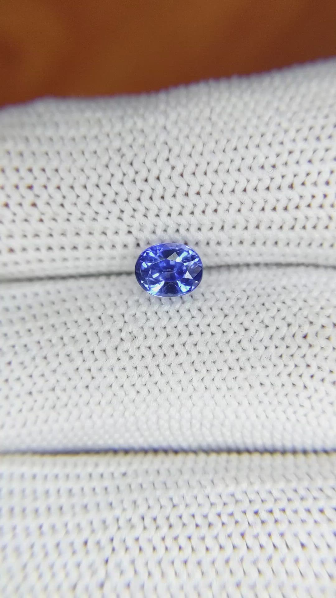1.20 Ct. Blue Sapphire from Ceylon (Sri Lanka) Size Video