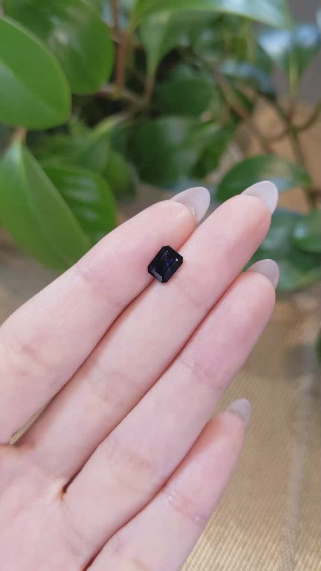 1.01 Ct. Blue Sapphire from Australia Size Video