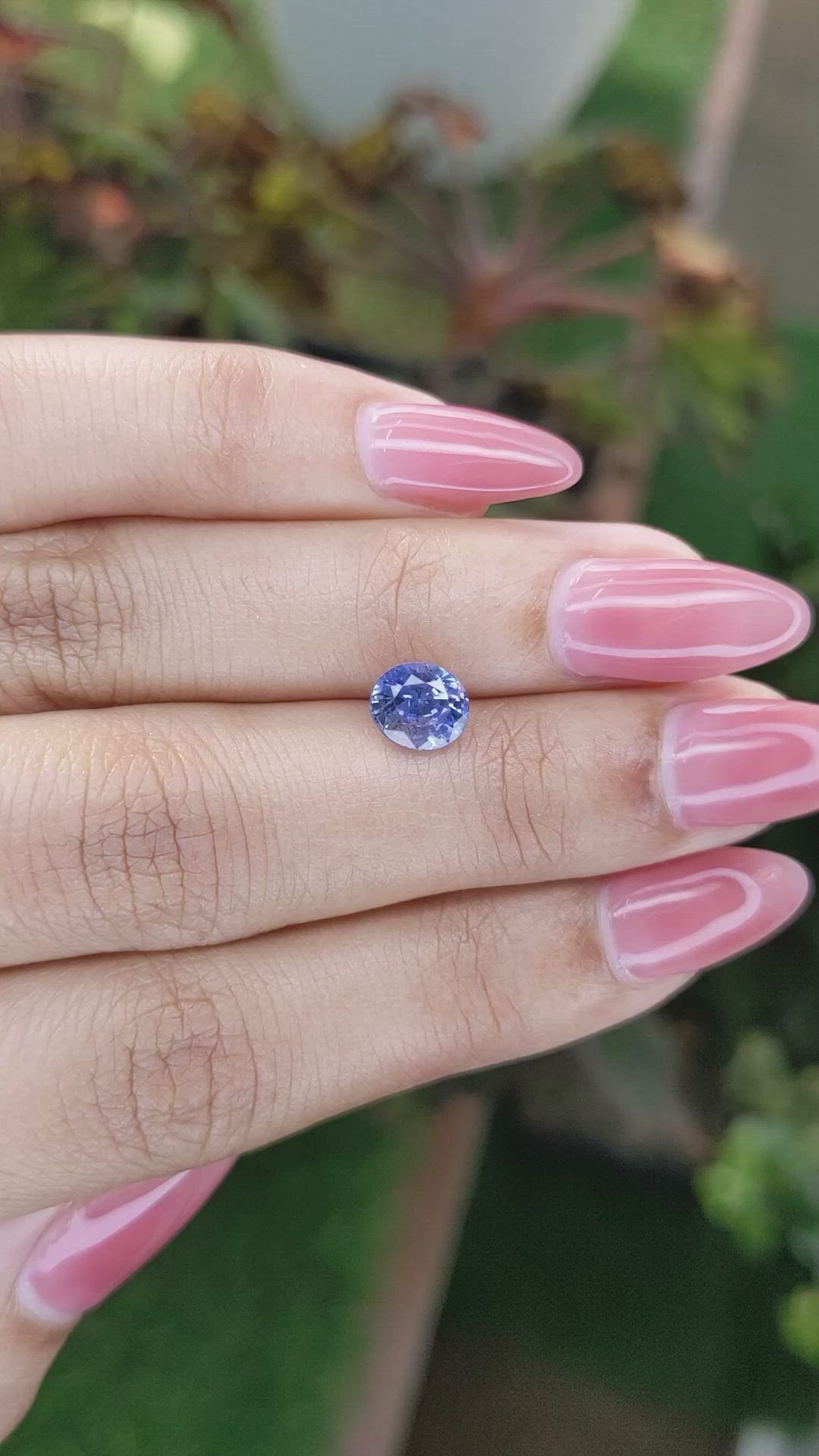 1.61 Ct. Blue Sapphire from Ceylon (Sri Lanka) Size Video