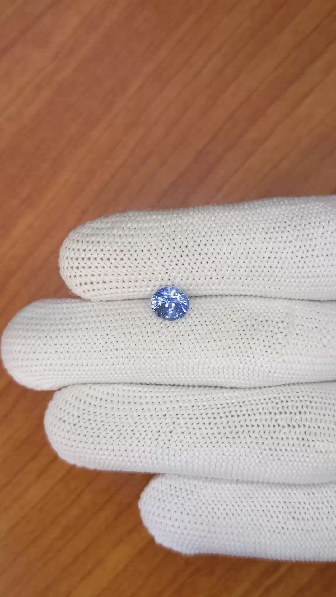 1.61 Ct. Blue Sapphire from Ceylon (Sri Lanka) Size Video
