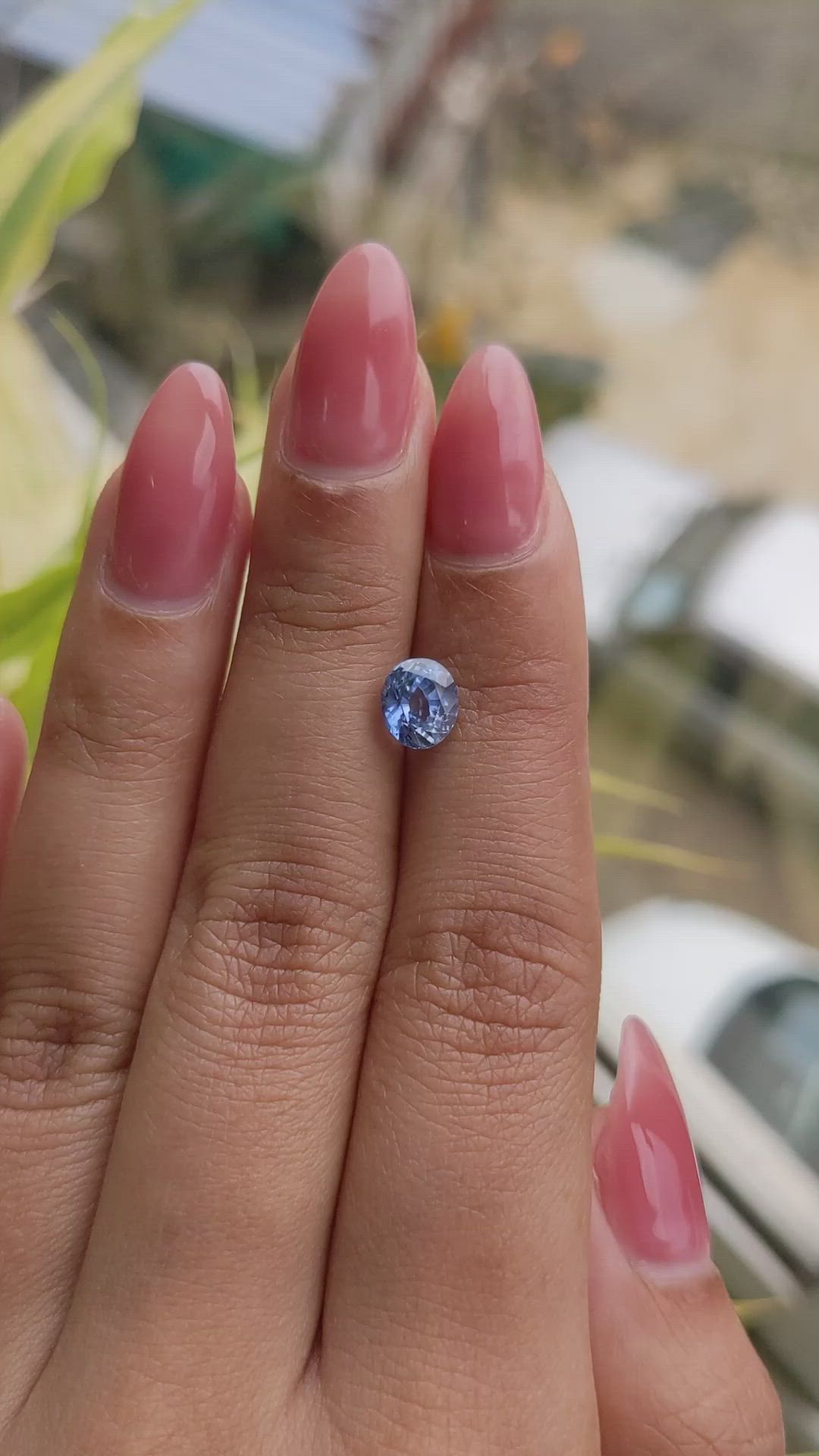 1.61 Ct. Blue Sapphire from Ceylon (Sri Lanka) Size Video